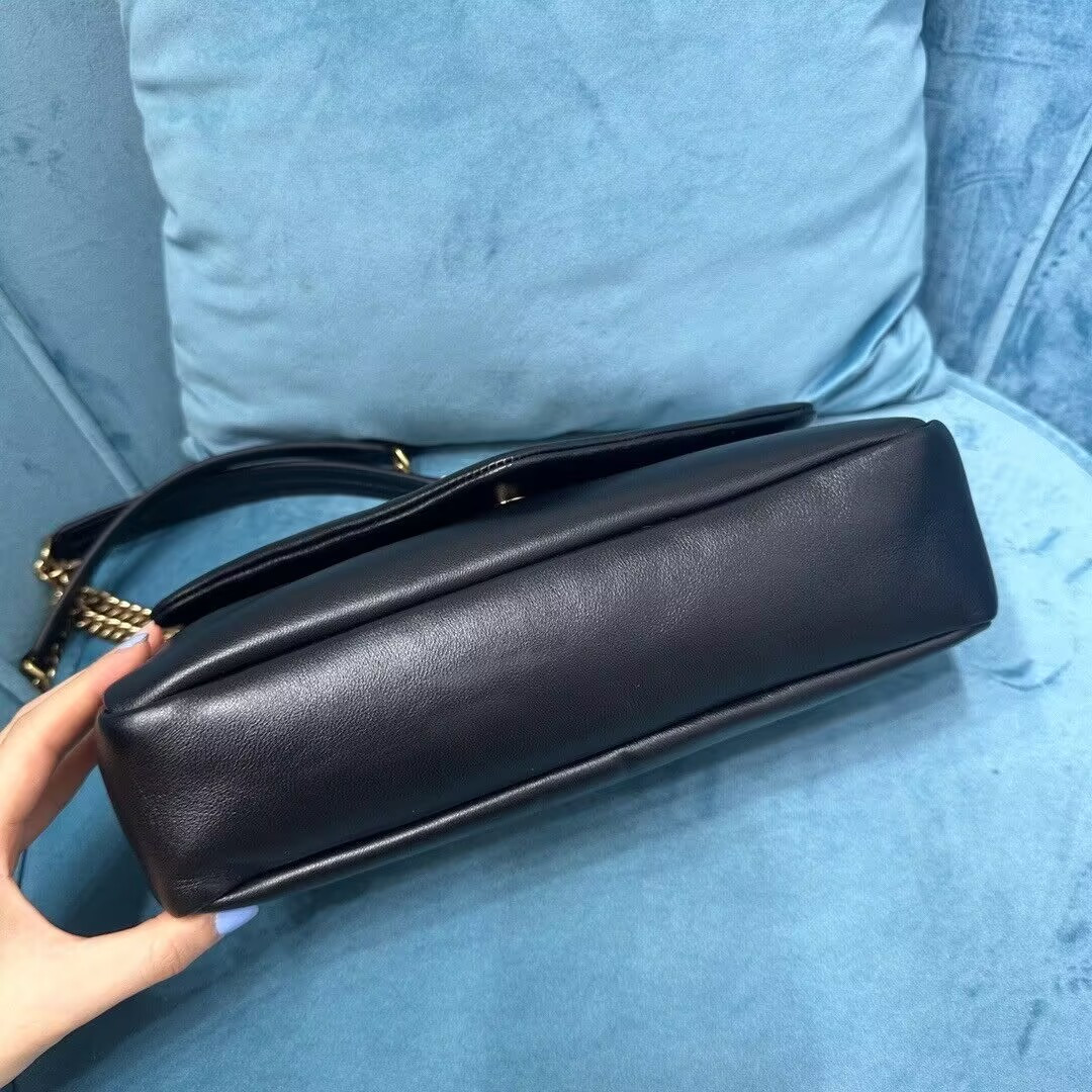 Y51 Calypso small in plunged lambskin 26x14x7cm