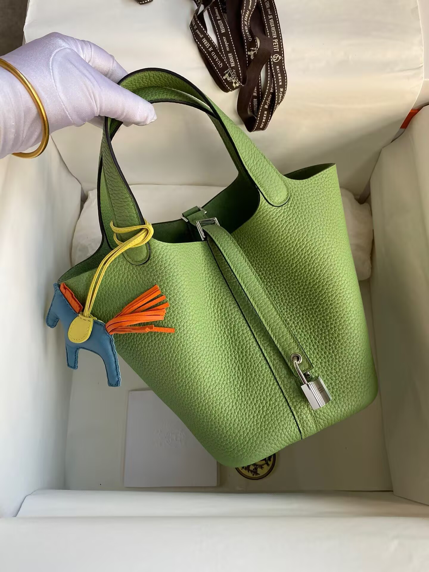 H**me5 picotin 18cm without original box(horse charm not included)