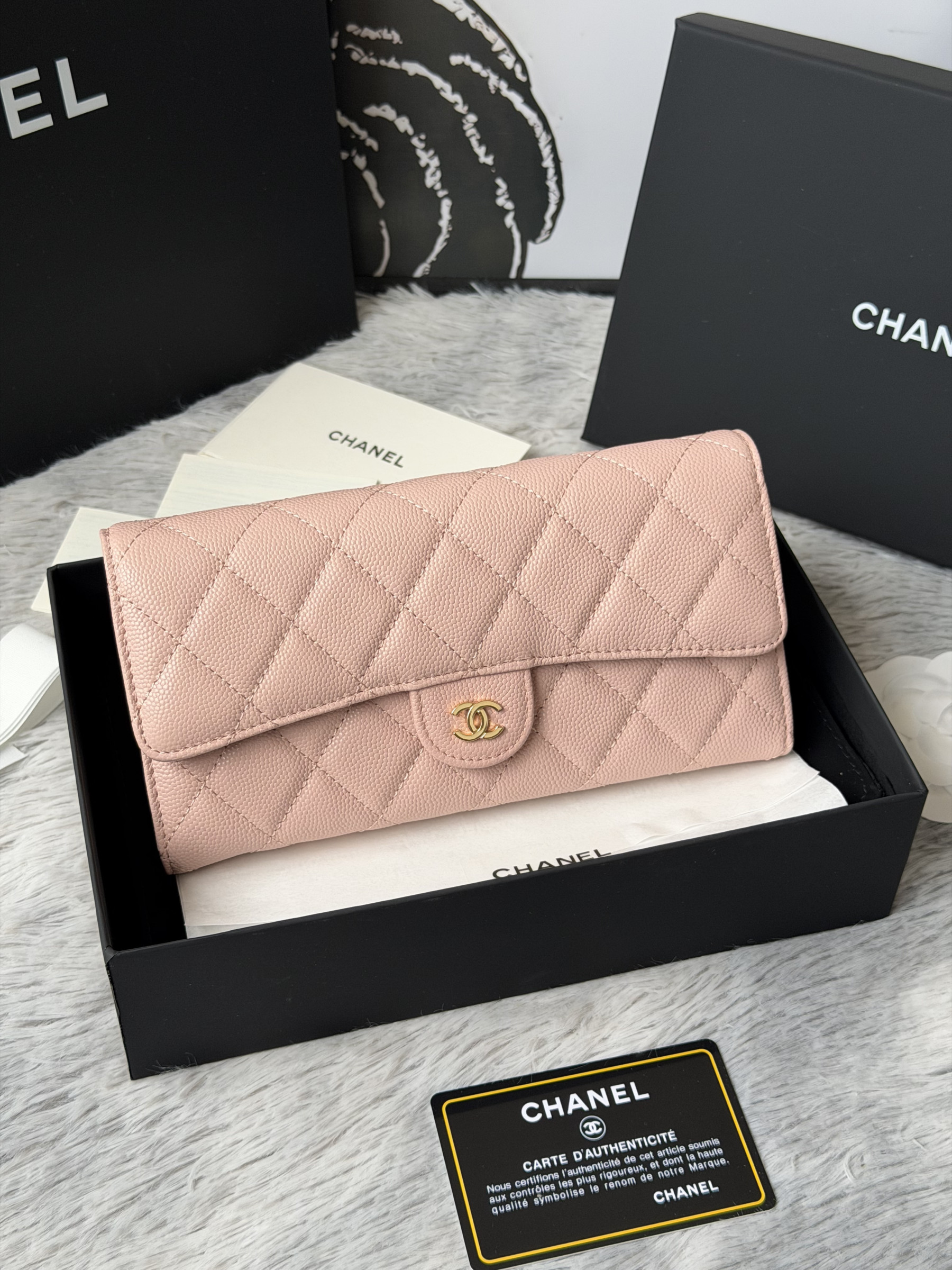 Ch**el wallet 80758 10x19x3cm