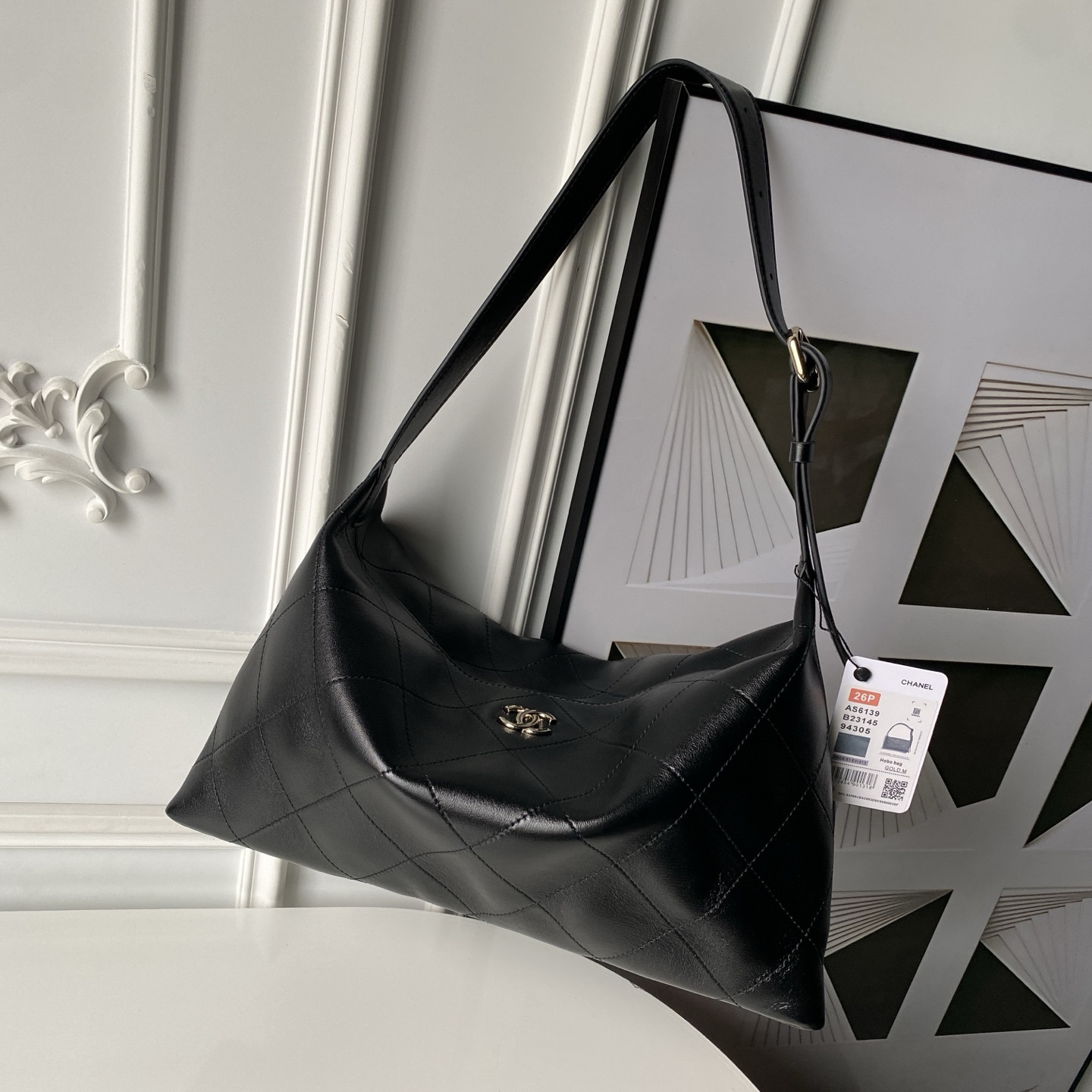 Ch**el hobo bag as6139 32x24x12cm
