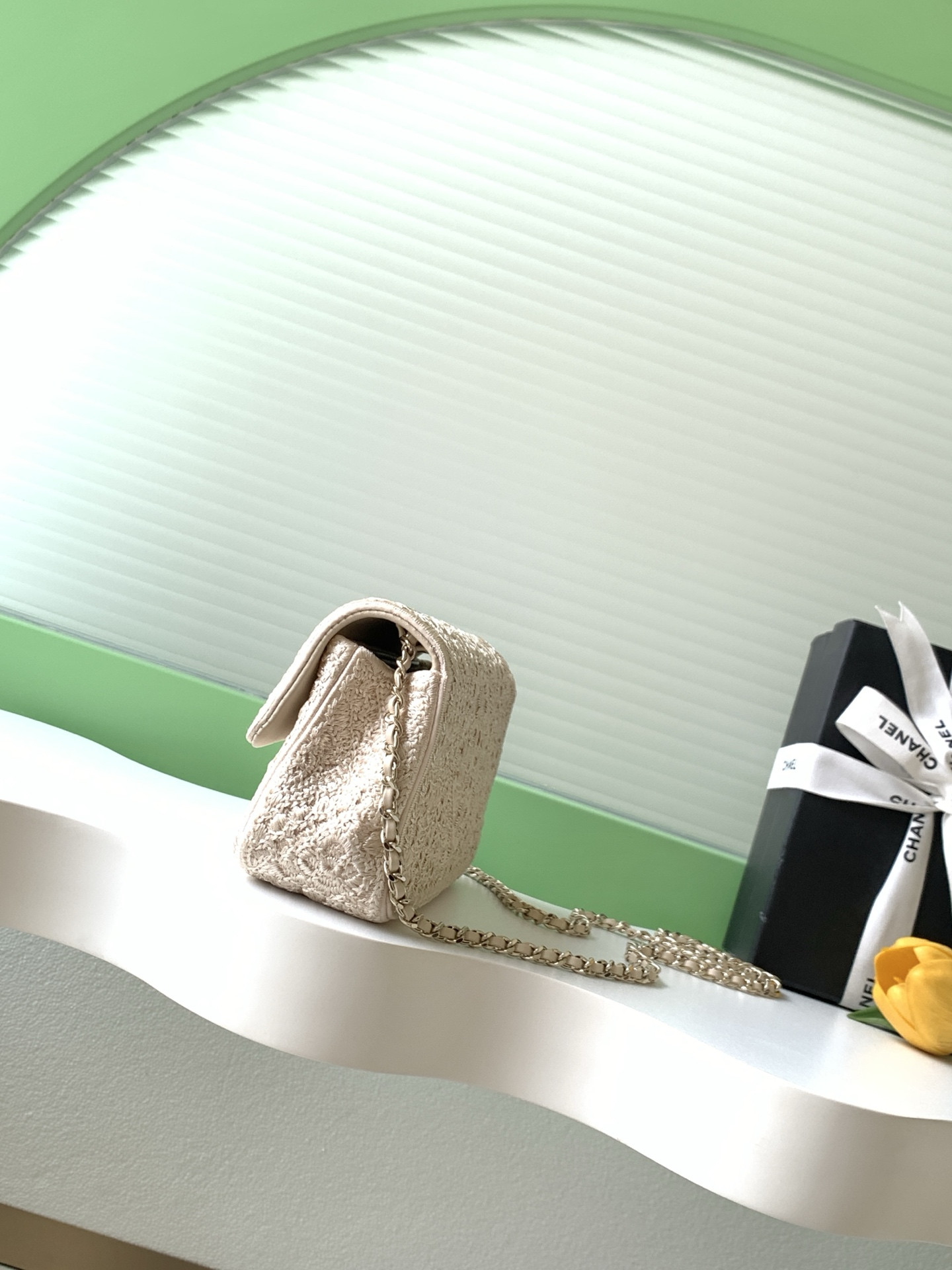Ch**el flap bag as4561 14x21x8cm