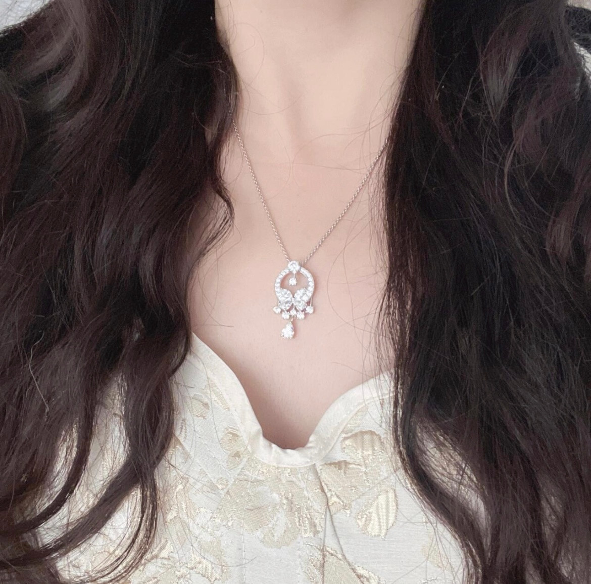 Graff D1am0nd Butterfly Pendant Necklace