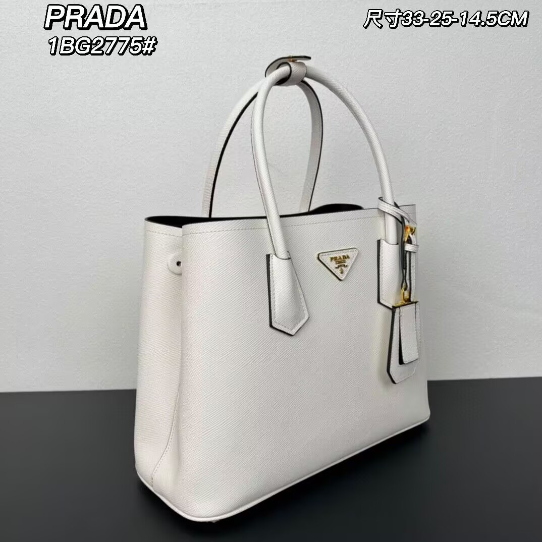 Pra*a double tote small size 33-25-14.5CM