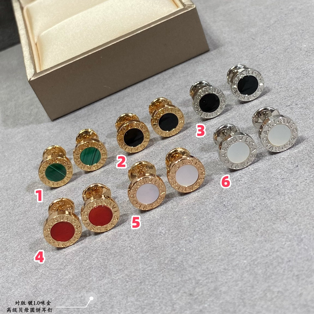 Bv1g*ai Round Cake Earrings