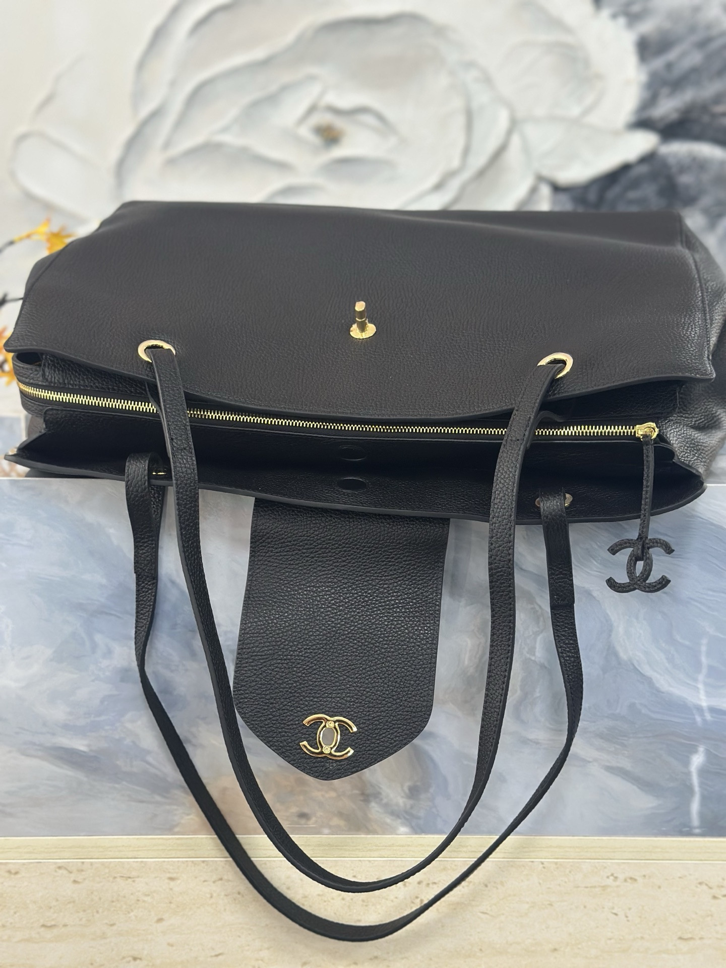 Ch**el large shopping bag as6245 36x46x20cm