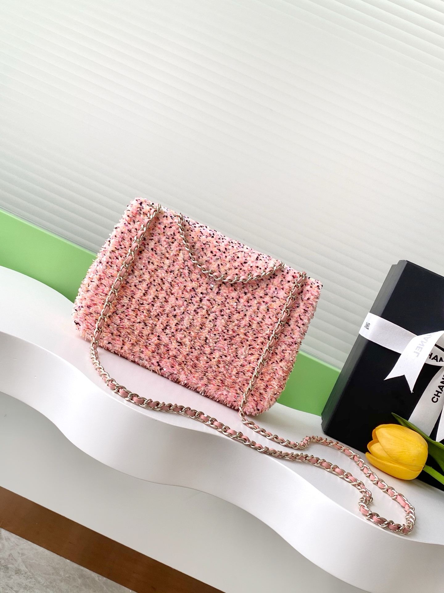 Ch**el flap bag as4561 14x21x8cm