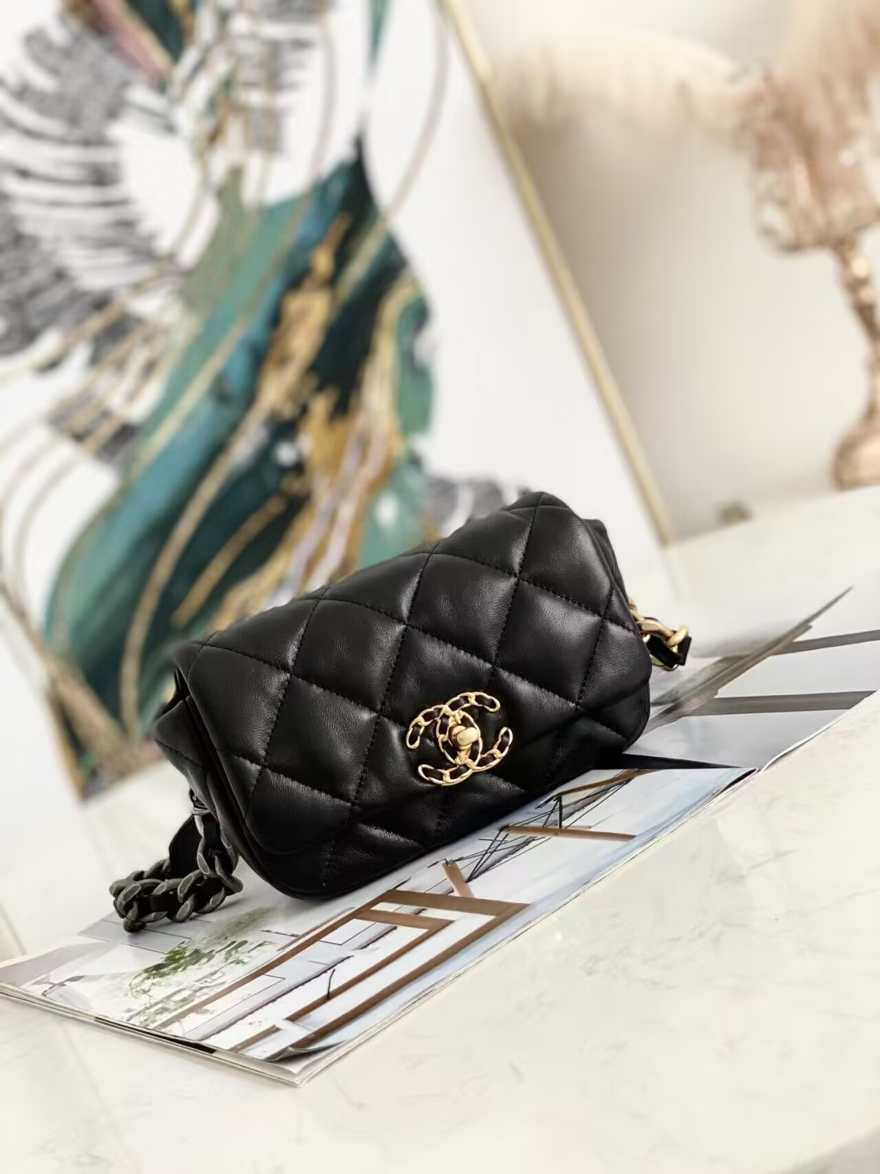 Ch**el 19 Belt Bag 20x10x5.5cm