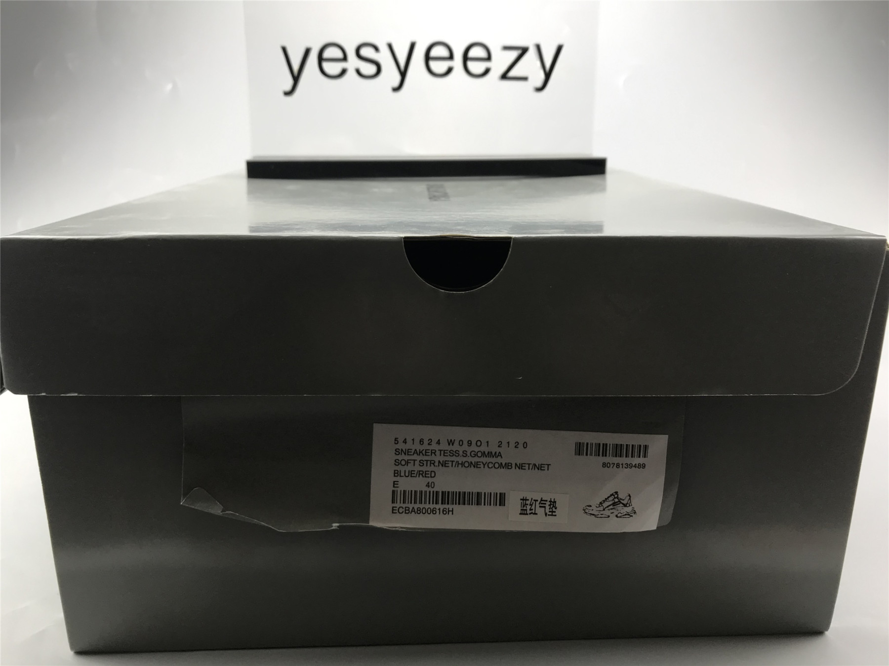 UA TRIPLE S CLEAR SOLE SNEAKER BLUE AND RED