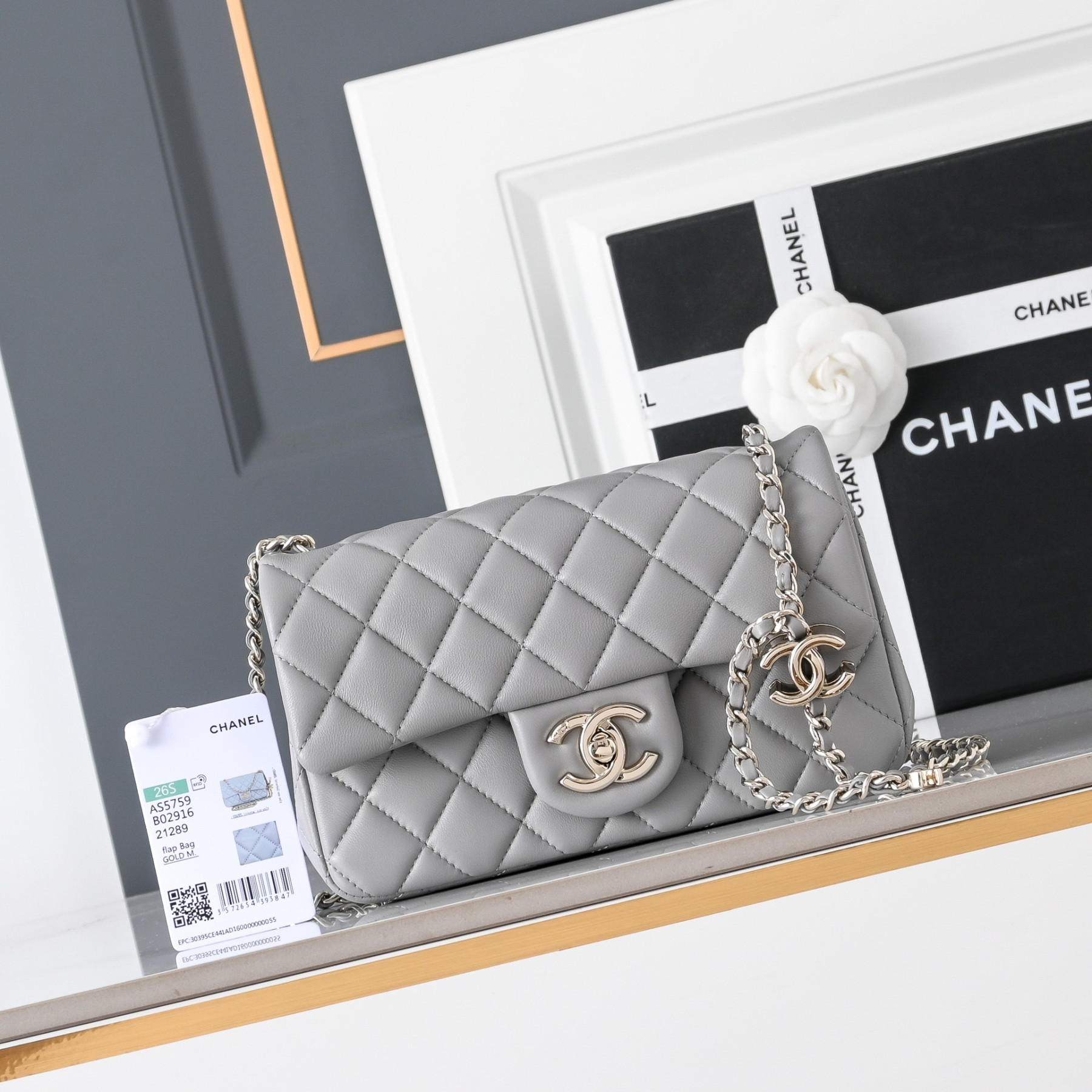 Ch**el classic flap handbag cf as5759 20x13x7cm