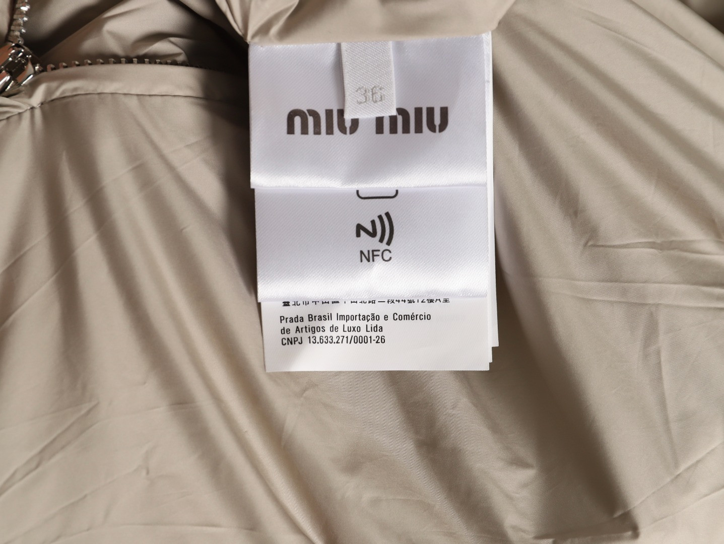 M1v M1v reversible short puffer jacket