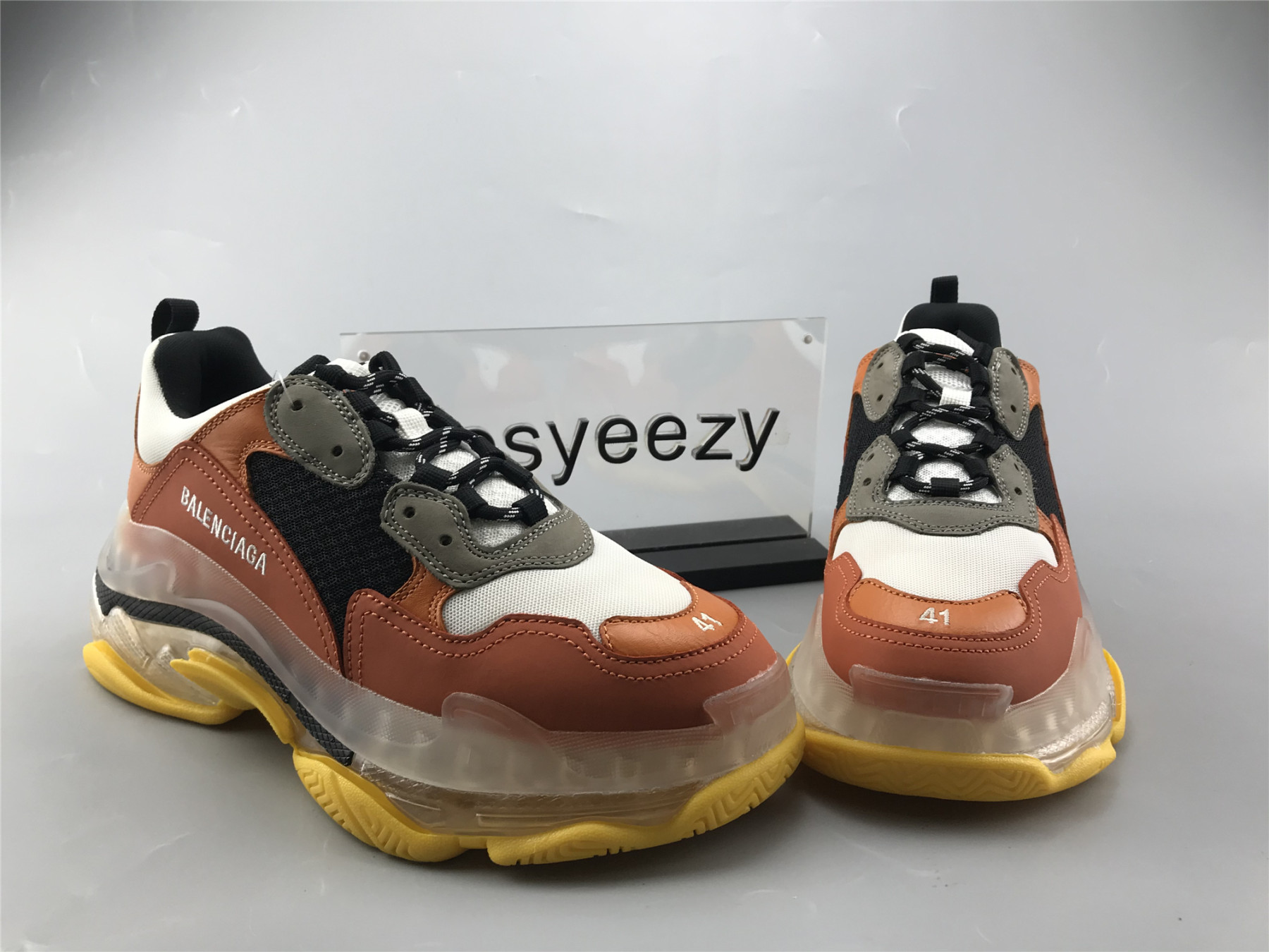 UA TRIPLE S SNEAKER BLACK ORANGE