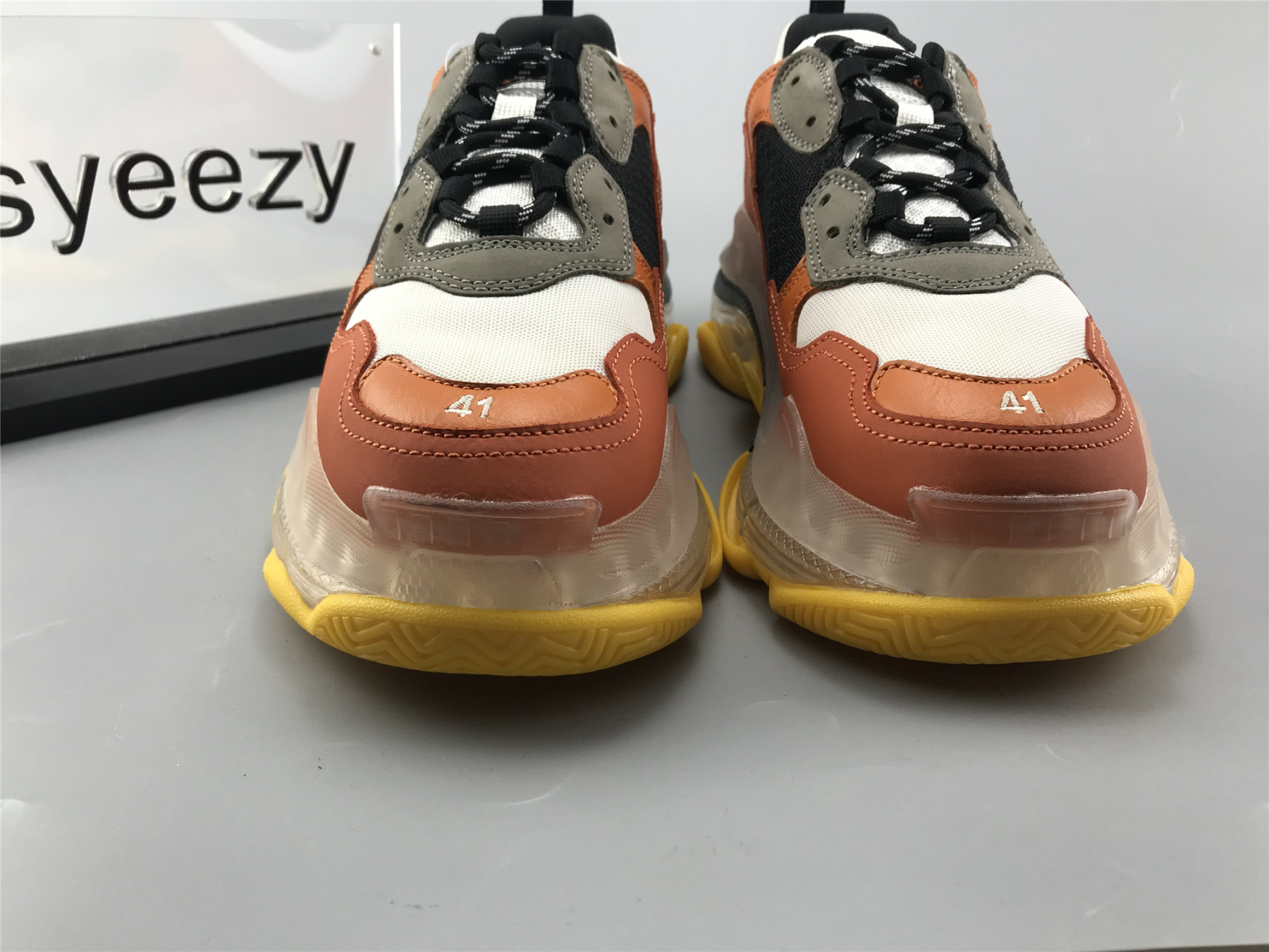 UA TRIPLE S SNEAKER BLACK ORANGE
