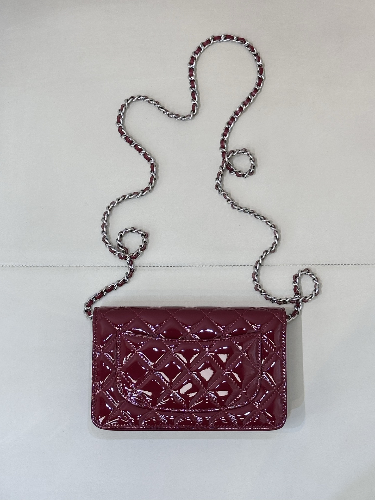 Ch**el woc classic wallet on chain 13x19cm