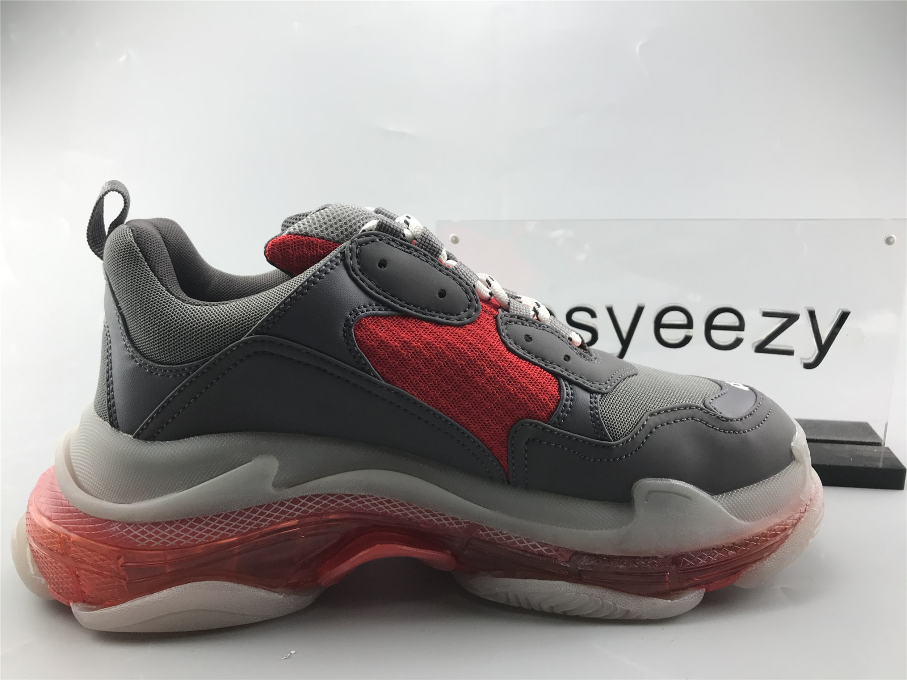 UA TRIPLE S SNEAKER GREY RED