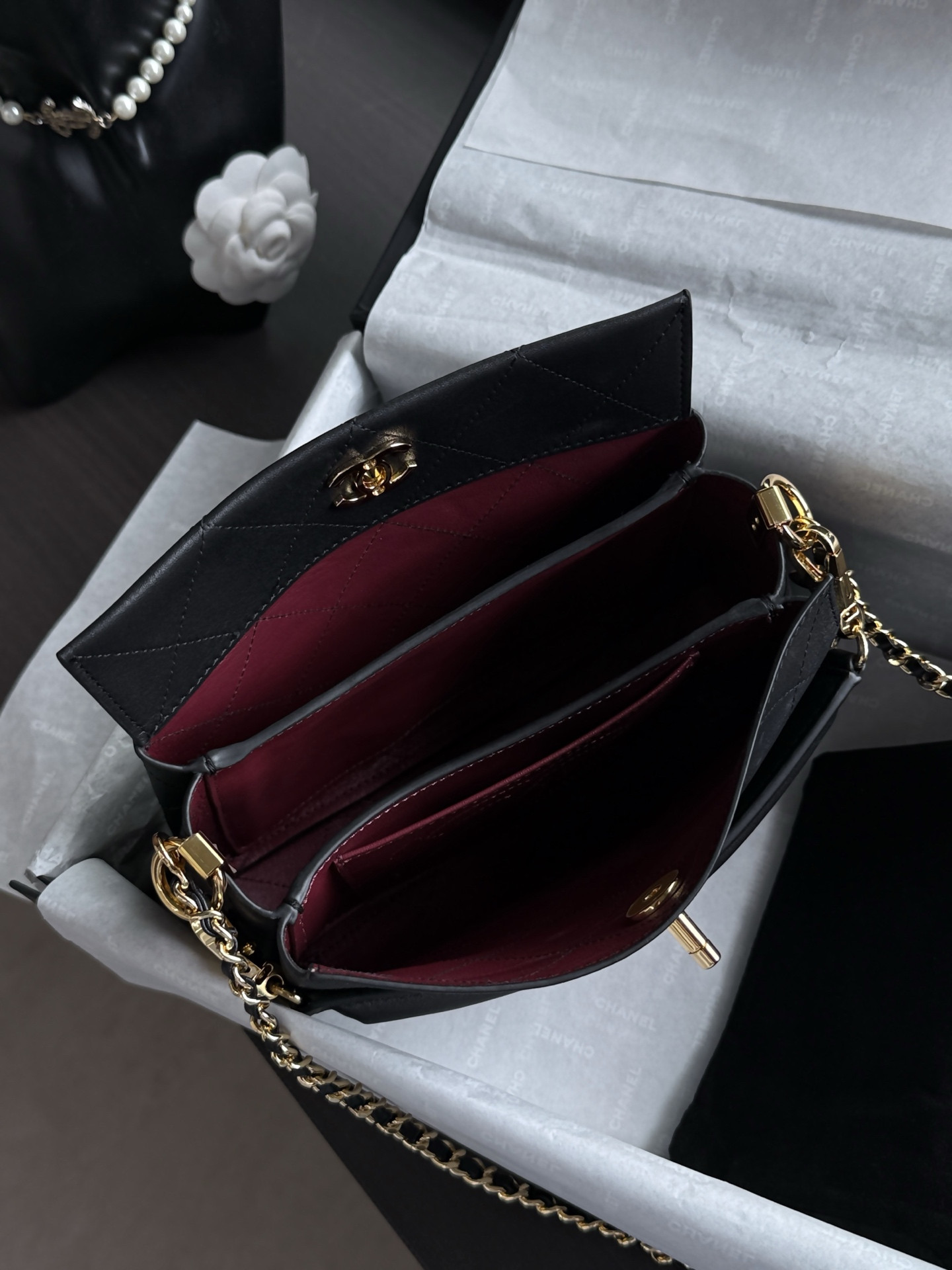 Ch**el hobo bag as6255 16x23x8cm