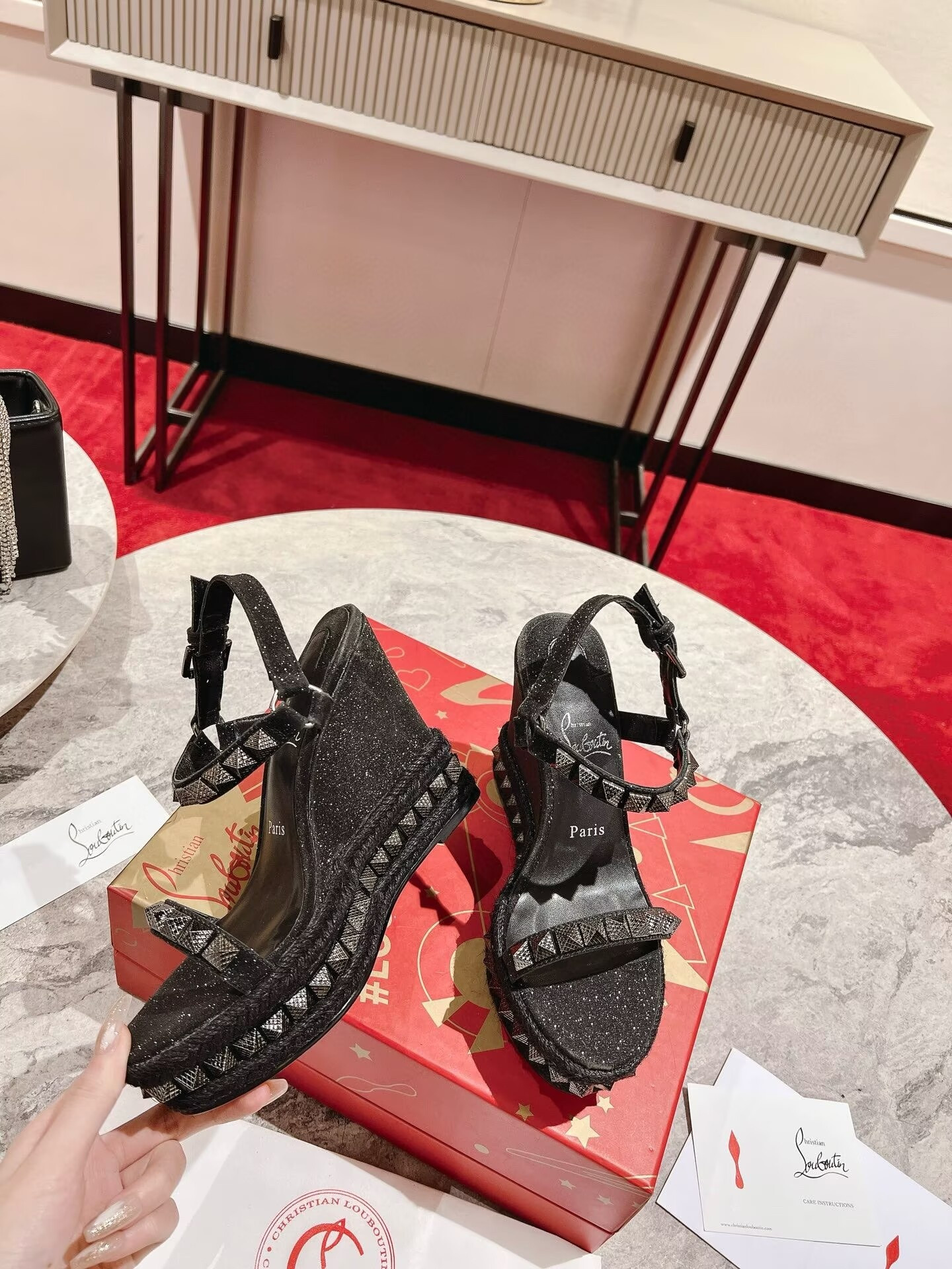 ua Chr1st1an louboutin pyraclou 120 mm espadilles