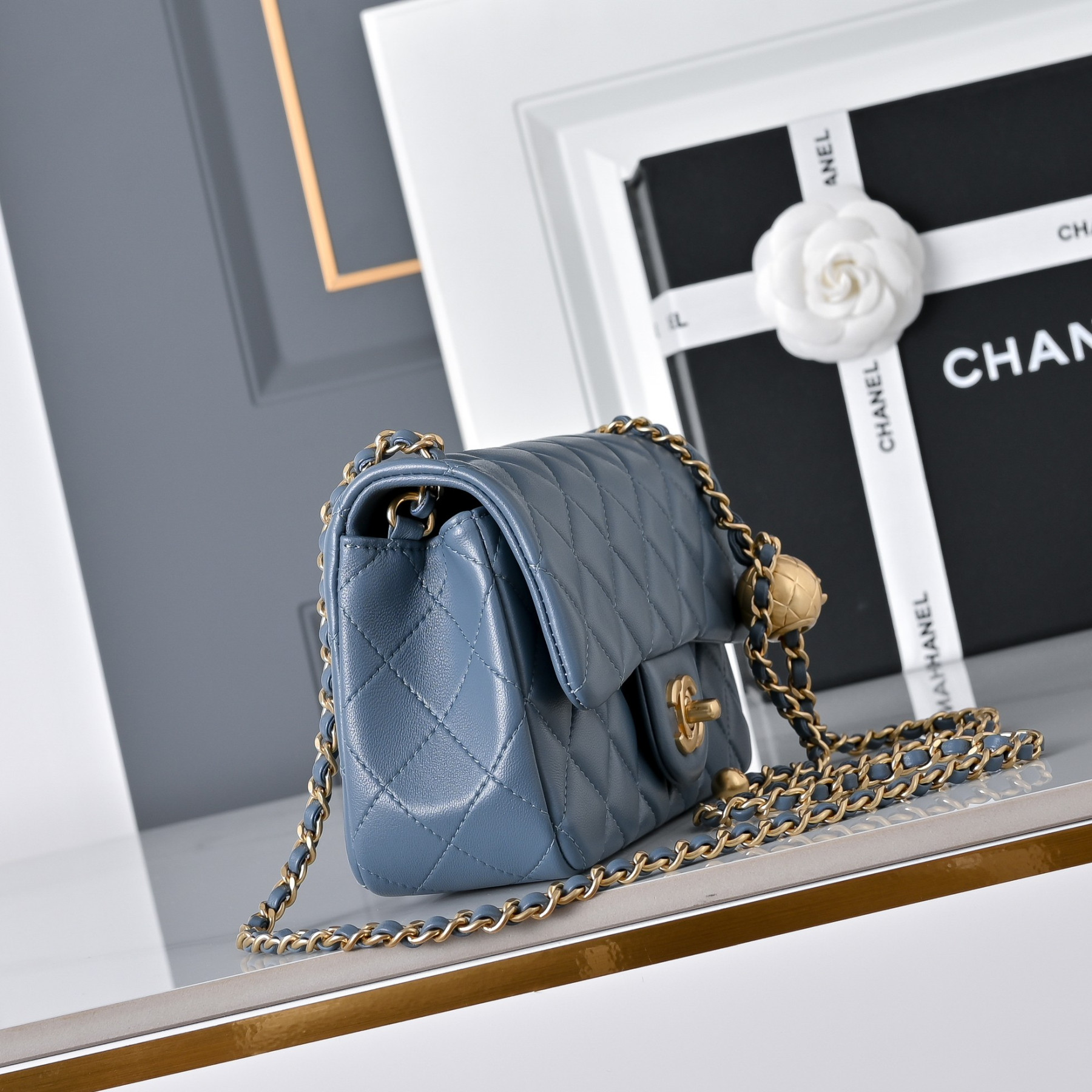 Ch**el flap bag as1787 20x13x7cm
