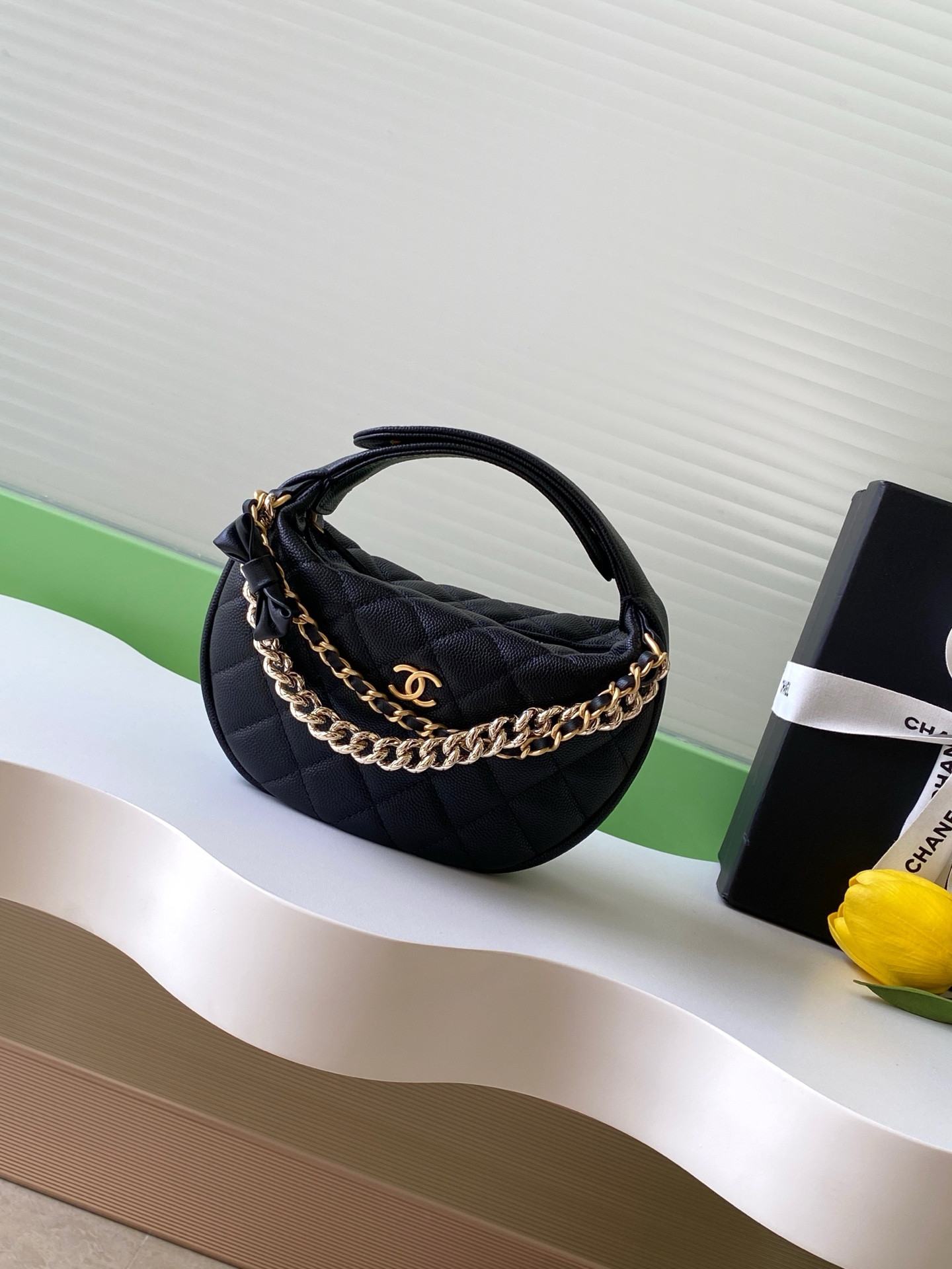 Ch**el Cylindrical Clutch 17x18x7cm