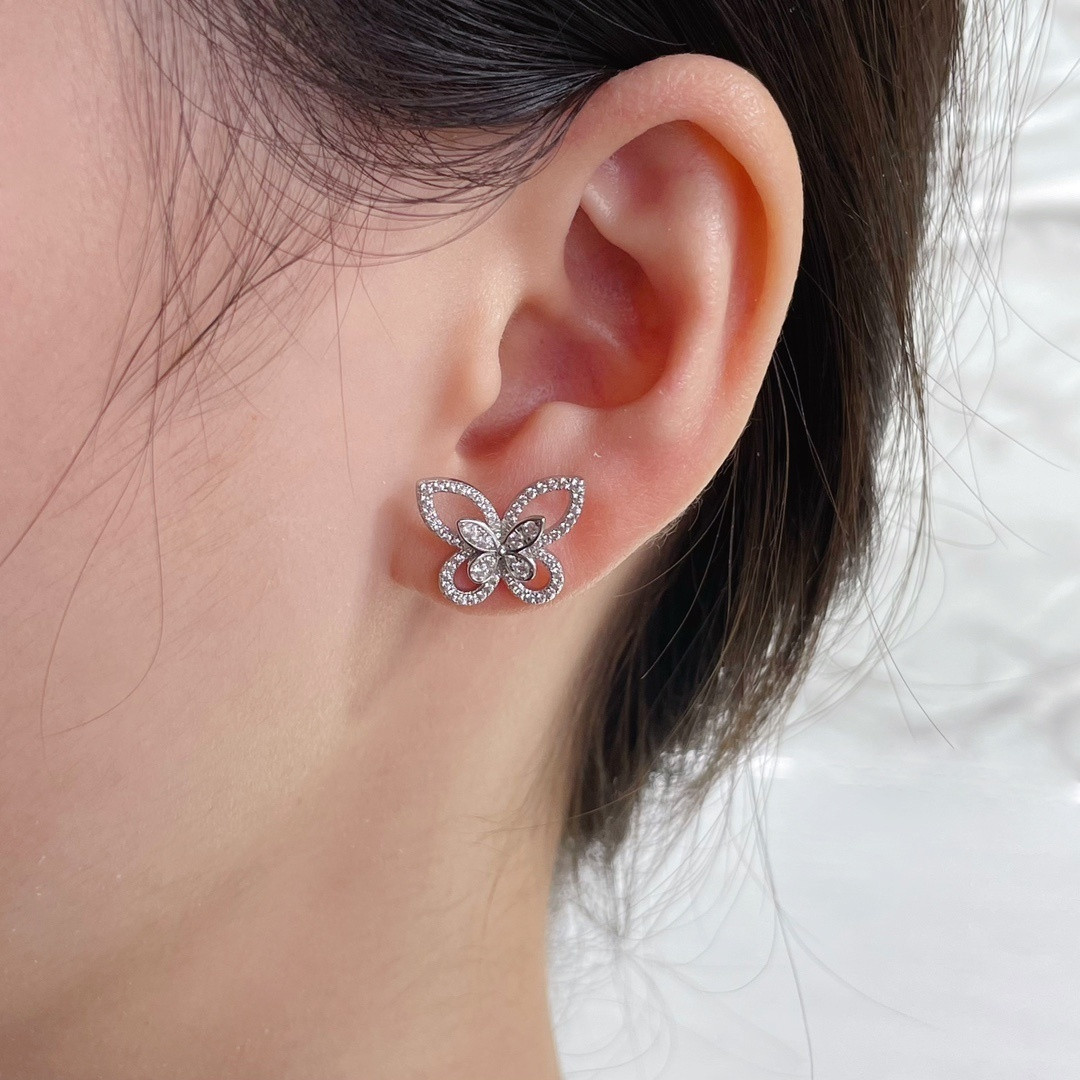 Graff Butterfly Earrings Ag925