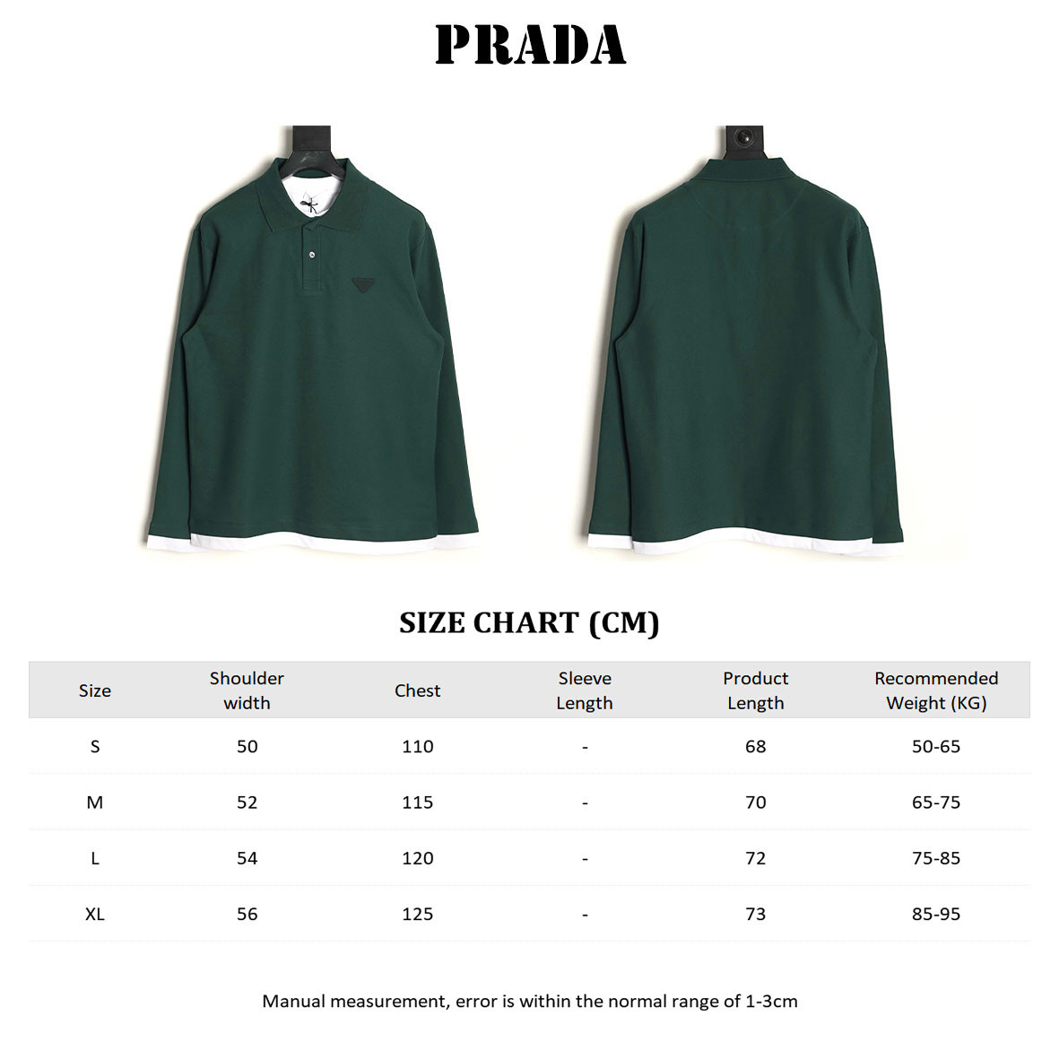 Pra*a Long-sleeved Polo Shirt