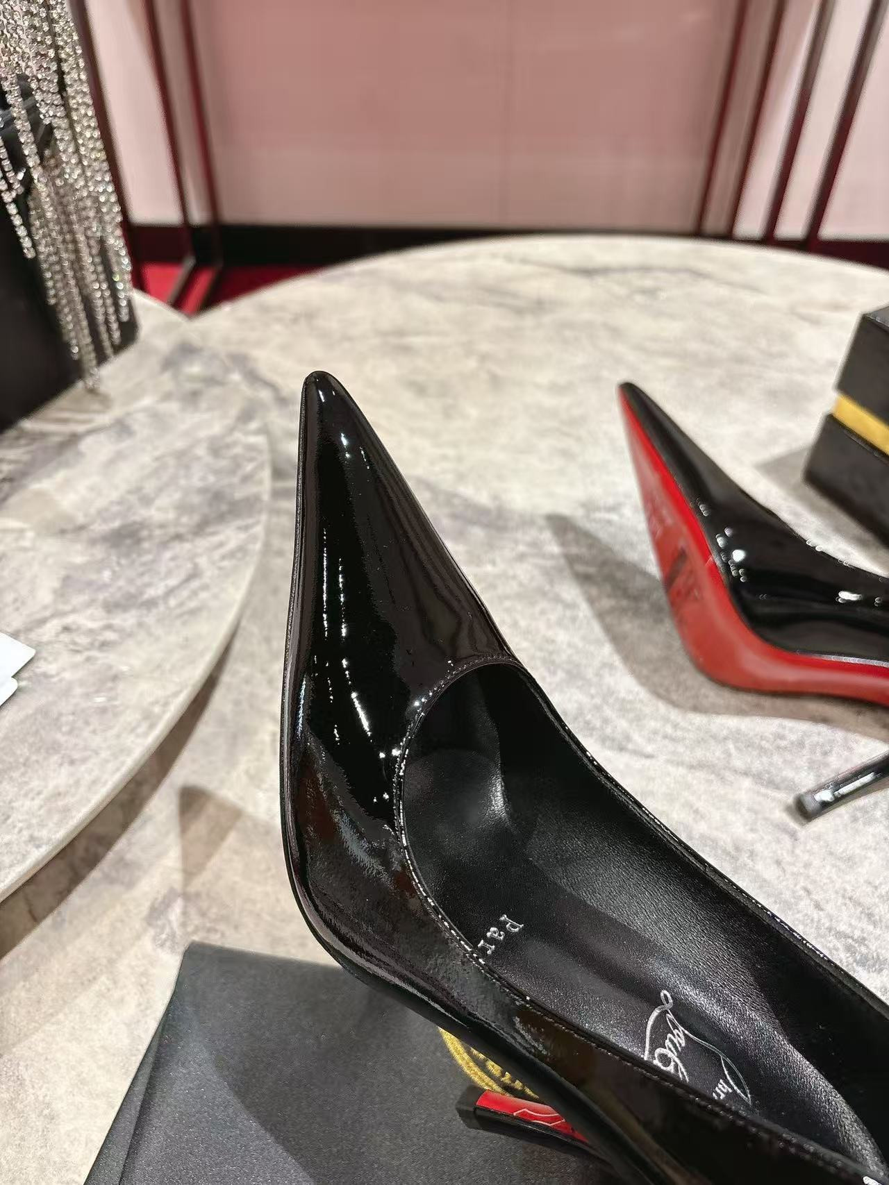 ua chr1st1an louboutin cl red-botT0m shoes 10cm heel (cusT0mized, no exchange no return, about 10 days)
