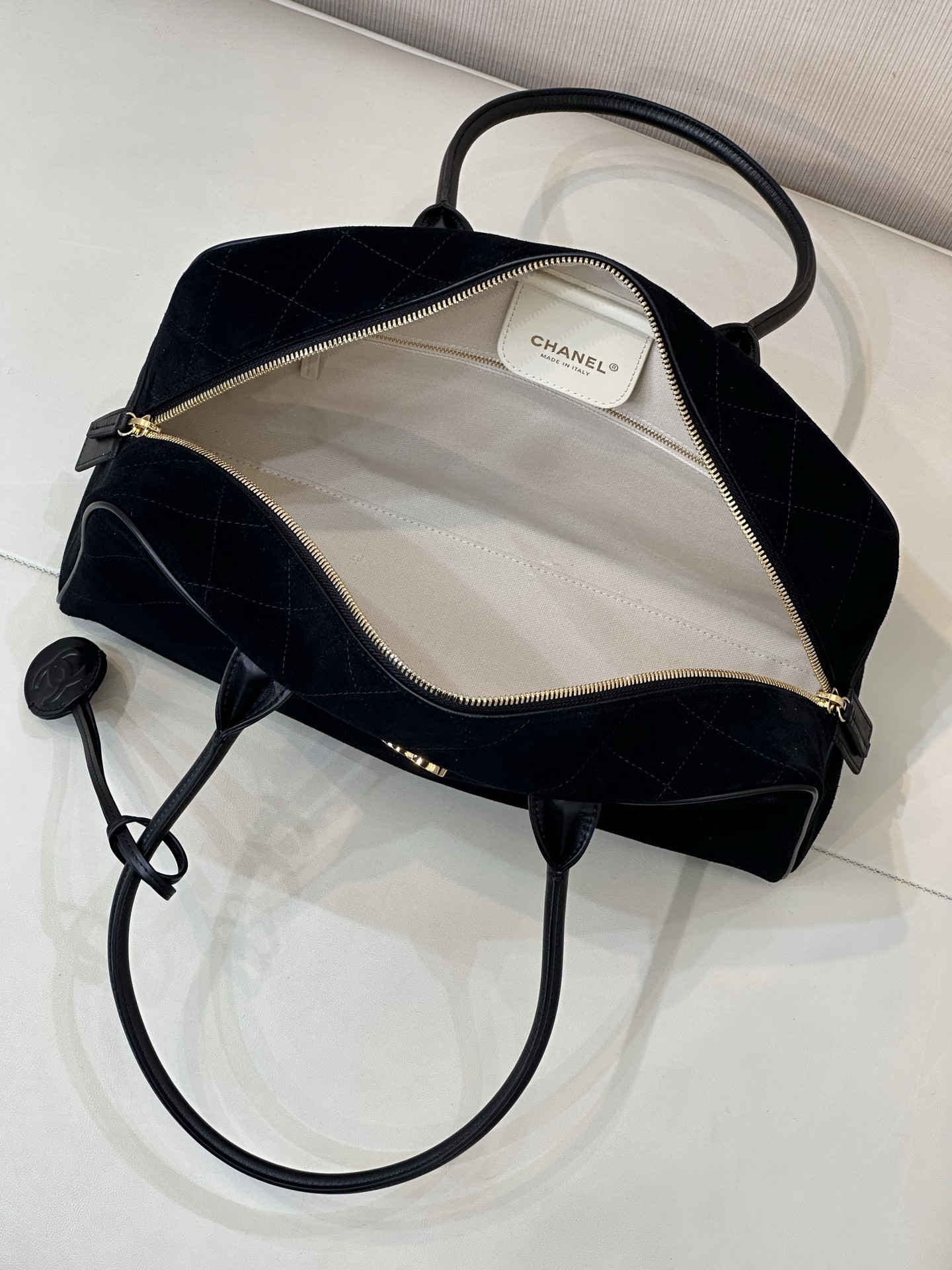 Ch**el bowling bag 19x35x12.5cm