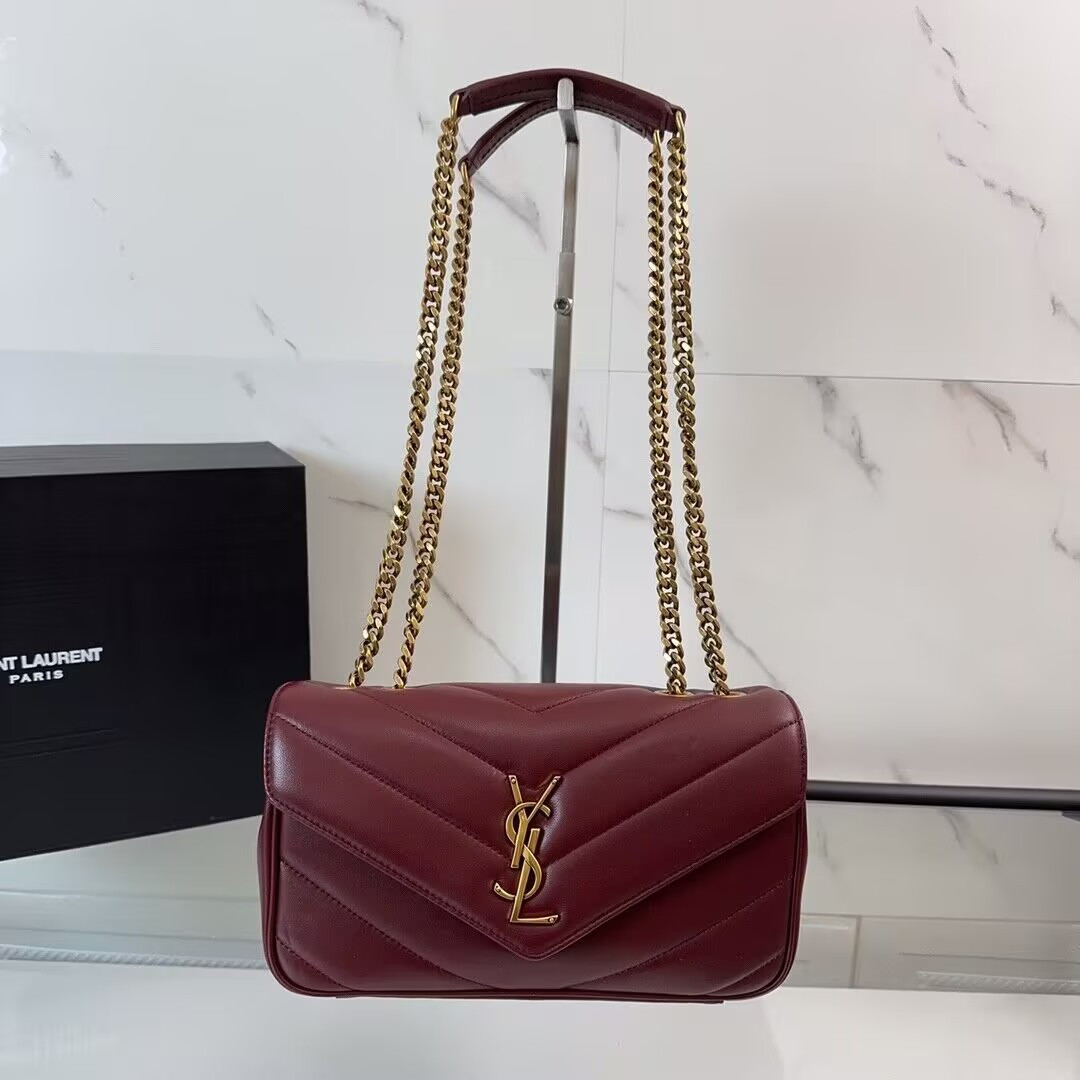 Y51 LOULOU small in MATELASSÉ lambskin 24x14x6cm