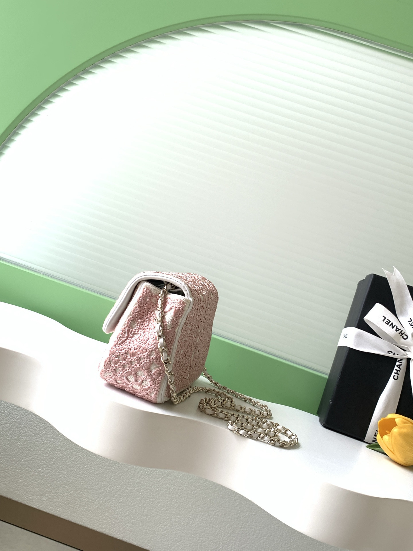 Ch**el flap bag as4561 14x21x8cm
