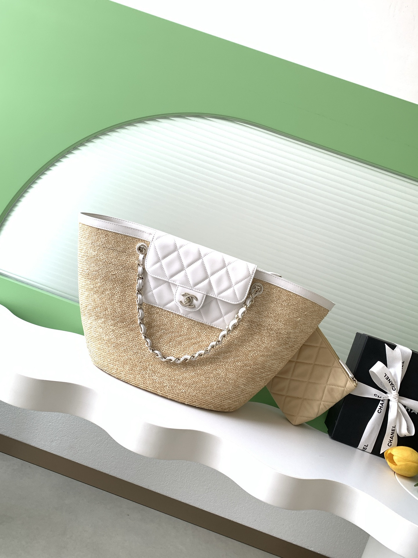 Ch**el shopping bag 26x54x18cm