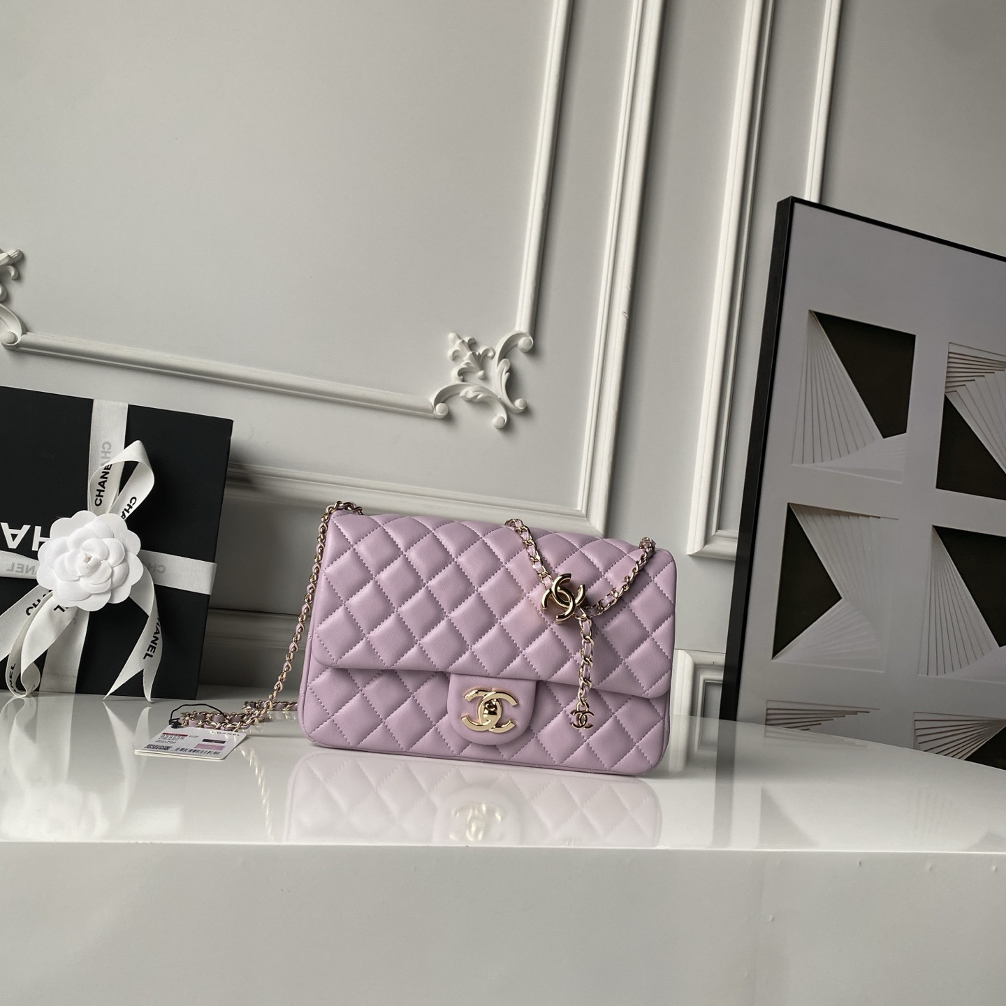 Ch**el classic flap handbag cf as5756 14.5x23.5x7cm