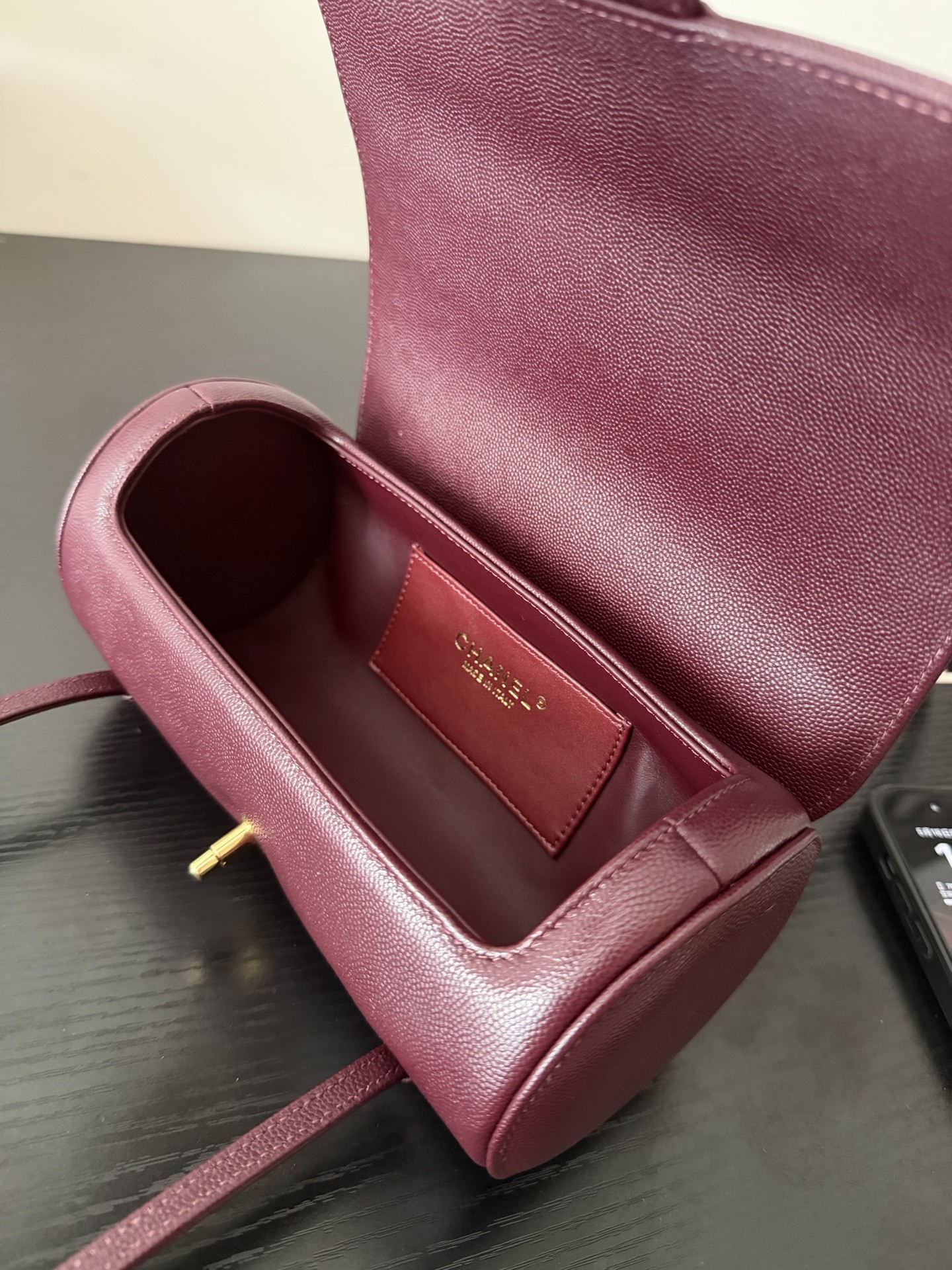 Ch**el small bowling bag as6143 10x20.5x10cm