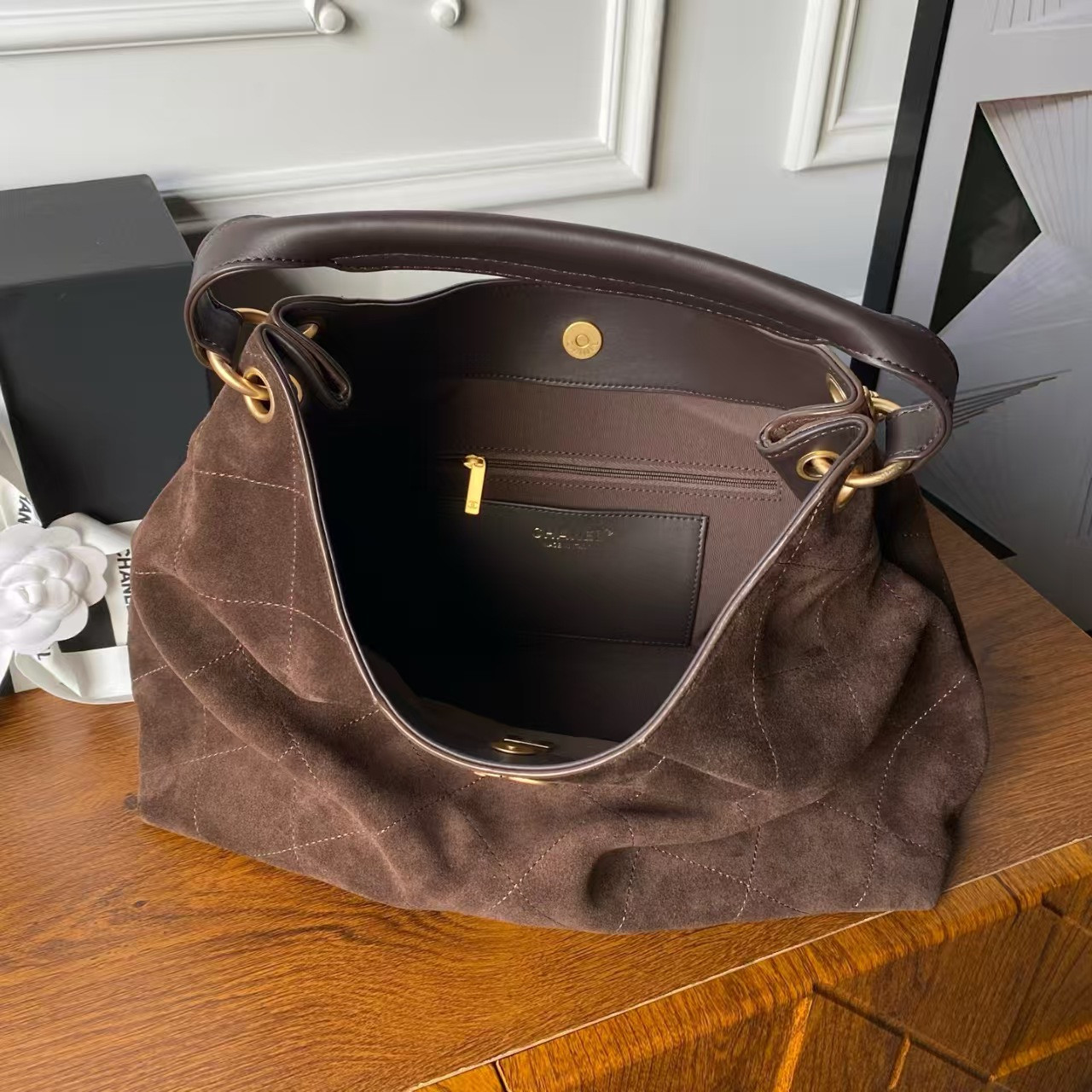 Ch**el hobo bag as5978 29x35x13cm