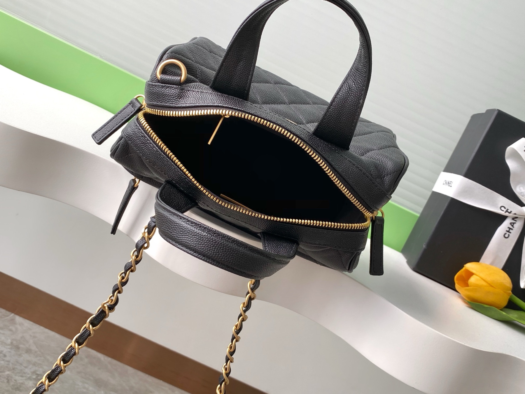 Ch**el bowling bag 17x21x13cm