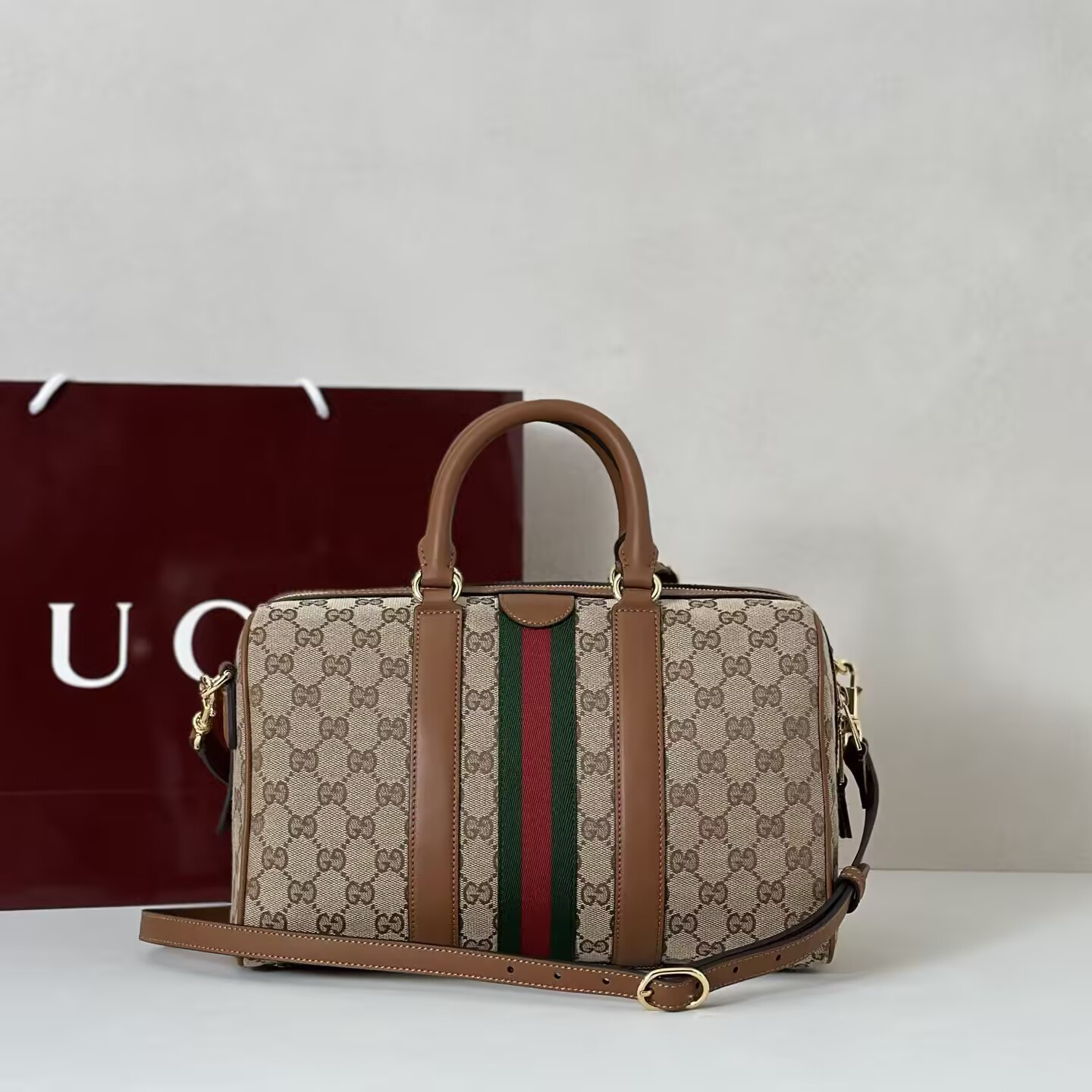 Gvc*1 Ophidia Medium Boston Bag 30x16x20cm