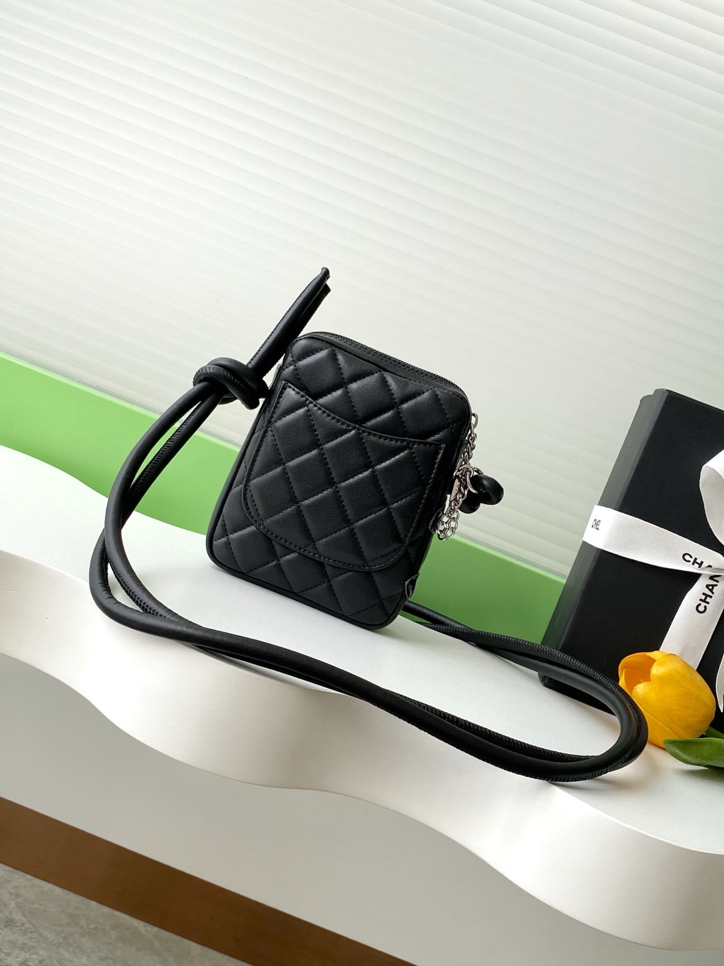 Ch**el cambon line crossbody bag 13x15x3.5cm