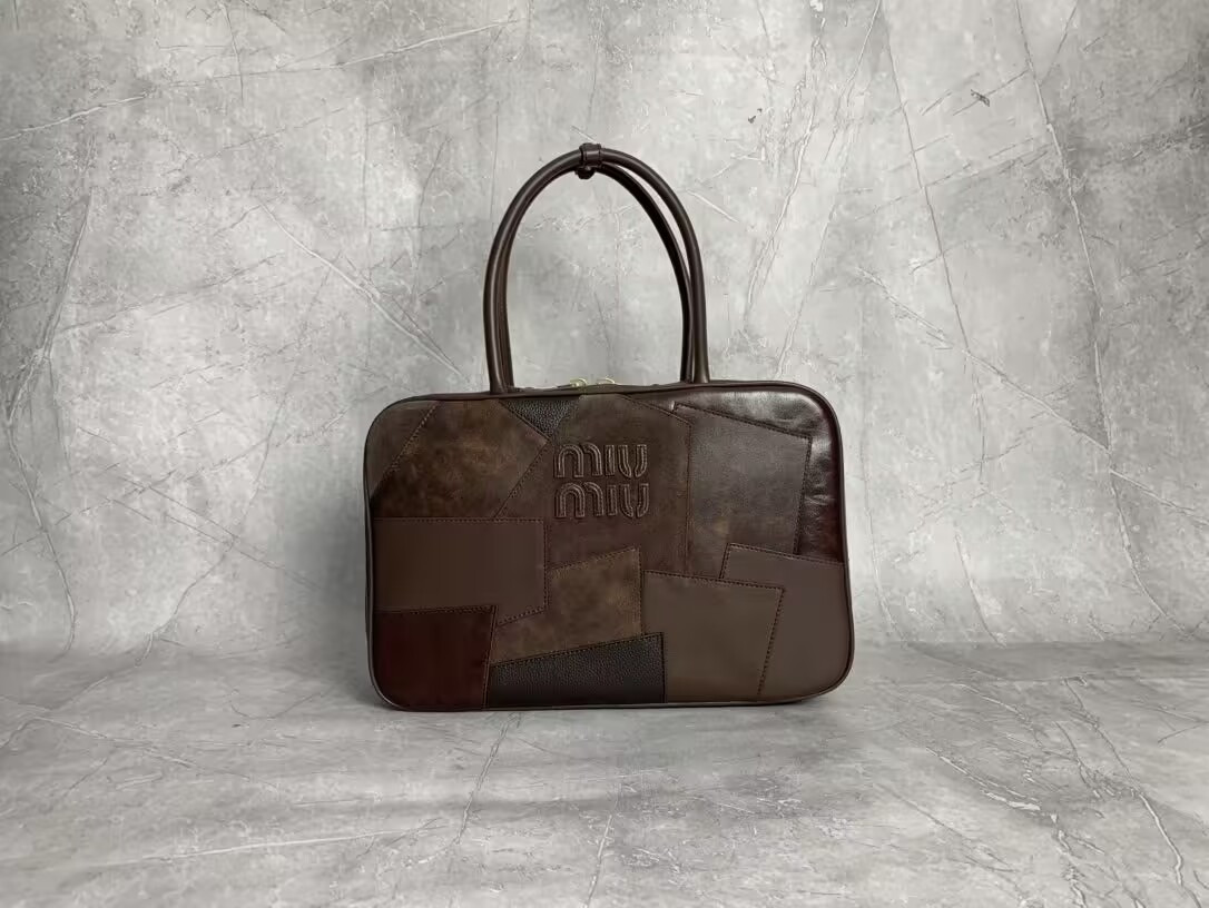 M1v M1v leather patchwork beau bag 23x34x10cm