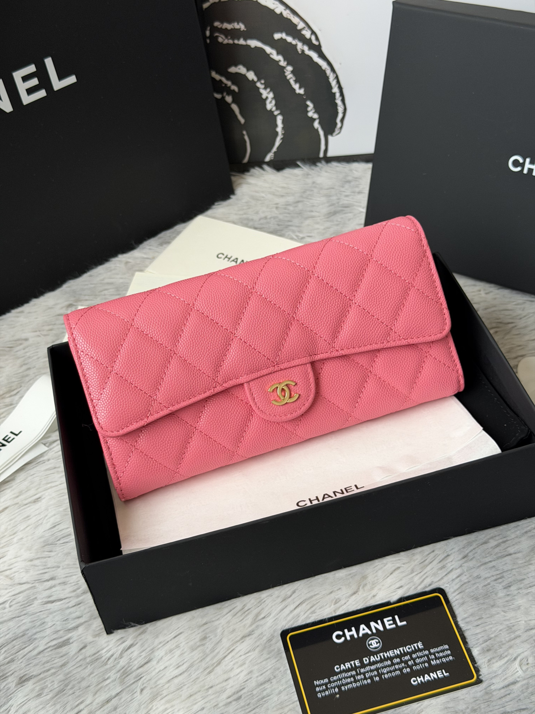 Ch**el wallet 80758 10x19x3cm