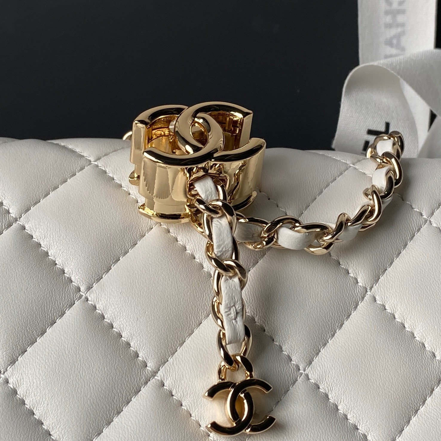Ch**el classic flap handbag cf as5756 14.5x23.5x7cm