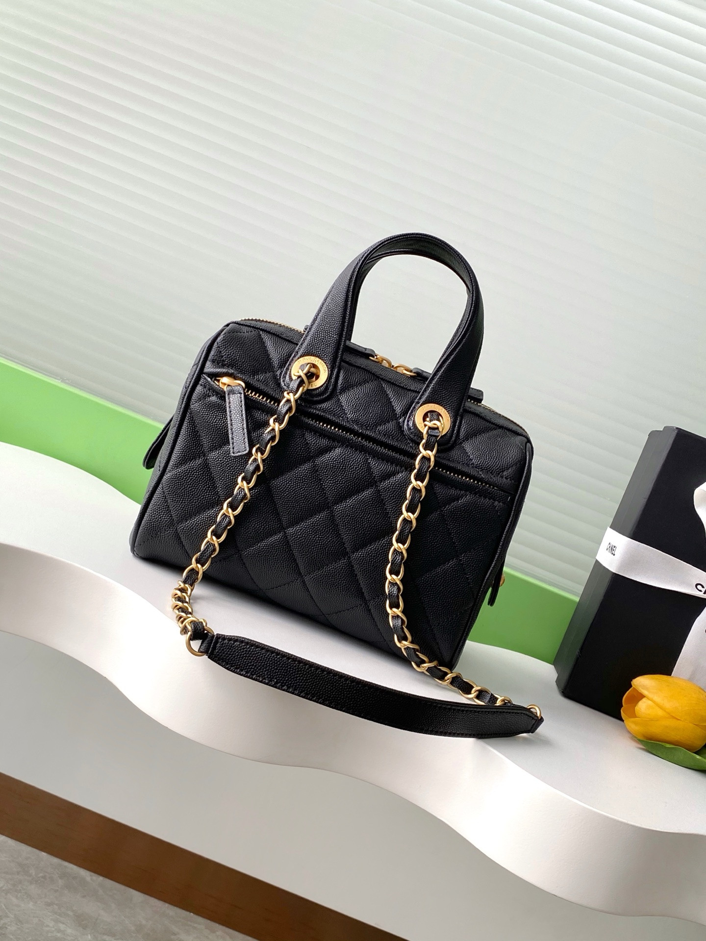 Ch**el bowling bag 17x21x13cm