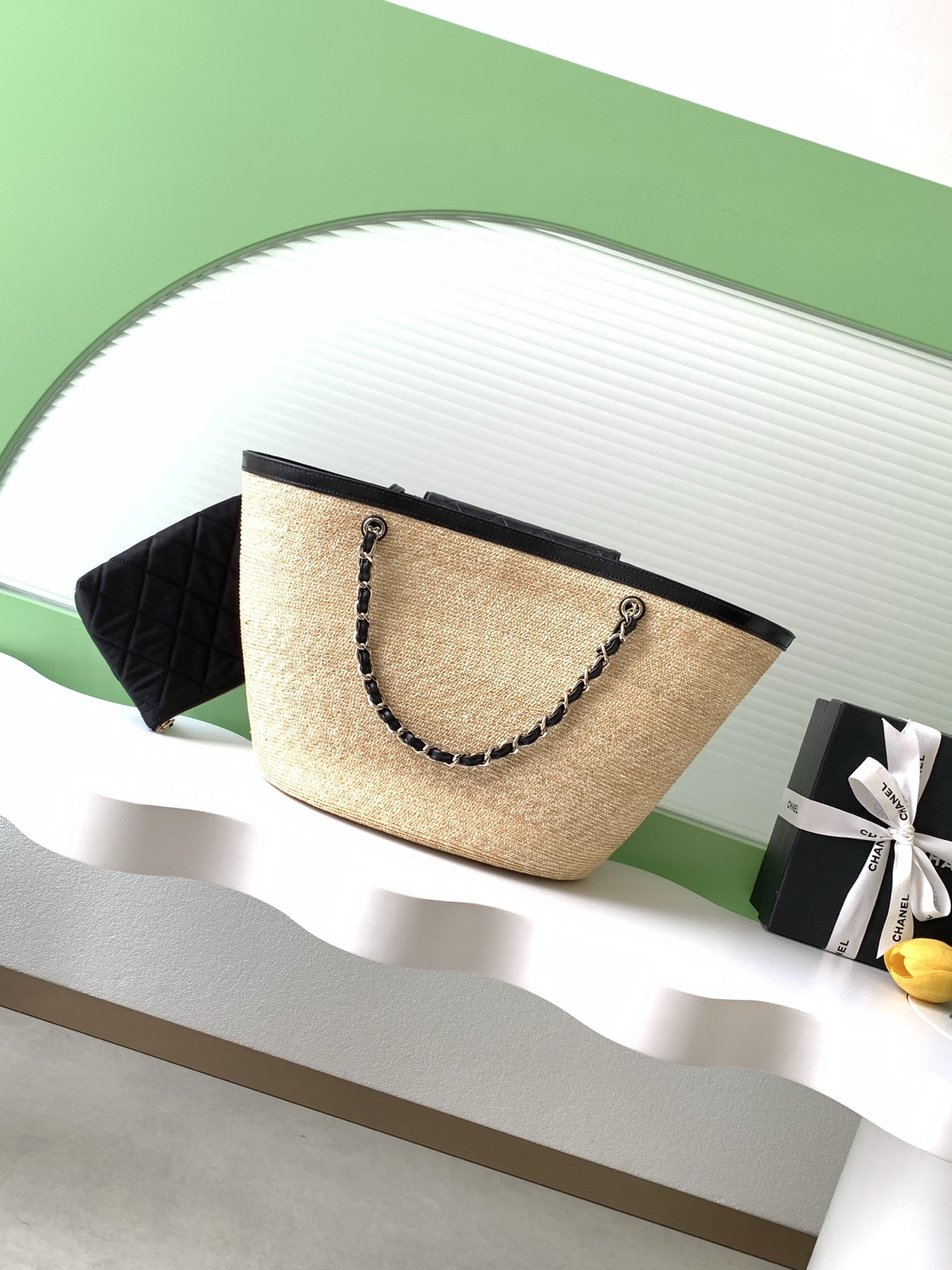 Ch**el shopping bag 26x54x18cm