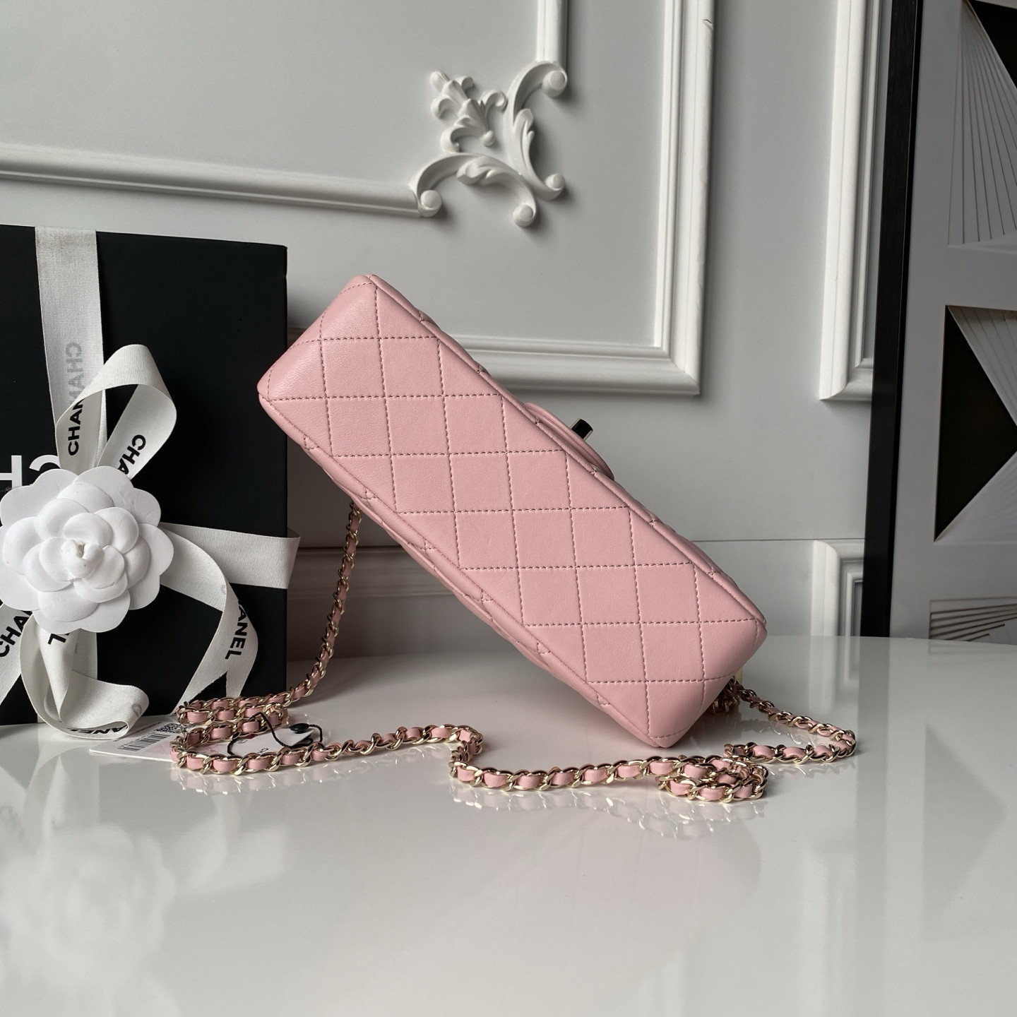Ch**el classic flap handbag cf as5756 14.5x23.5x7cm