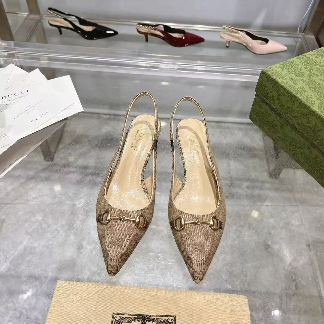 UA Gvc*1 HORSEBIT SLINGBACK PUMP LOW HEEL