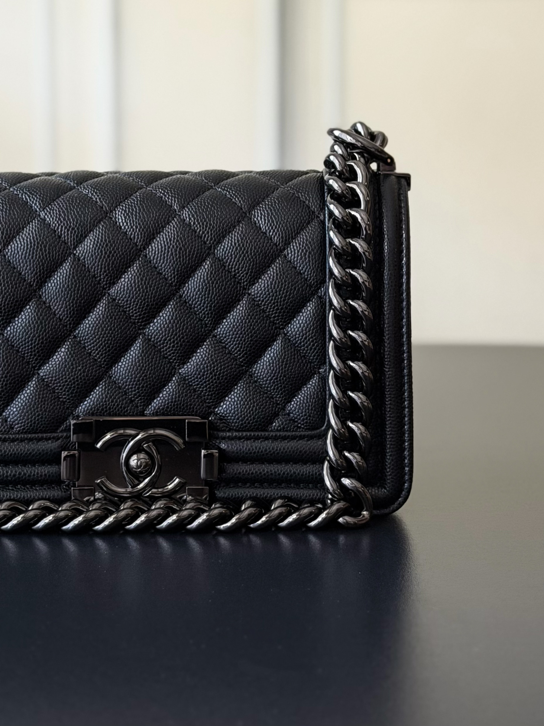 Ch**el boy handbag 12x20x7cm