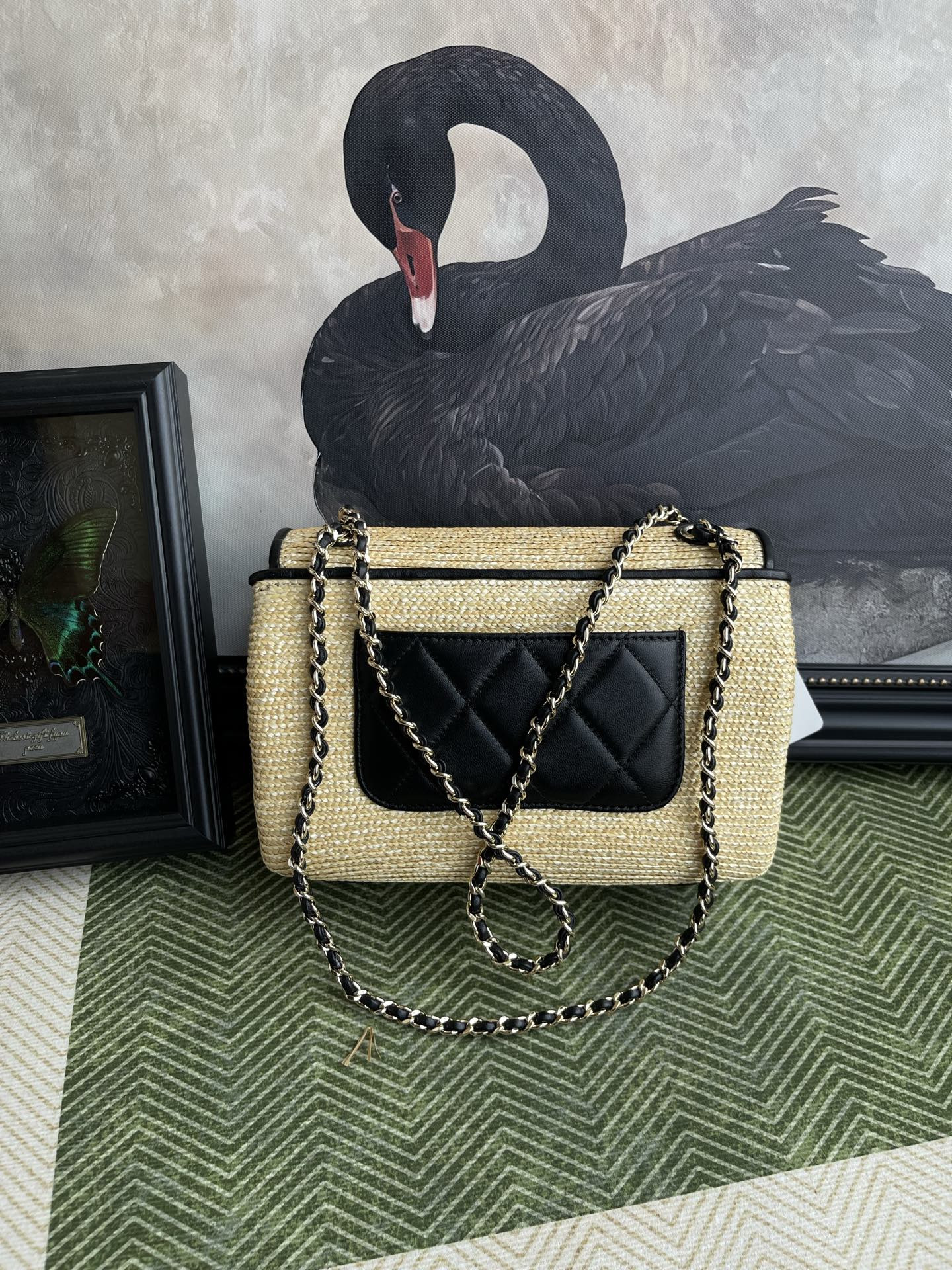 Ch**el flap bag as6017 23x14.5x6cm