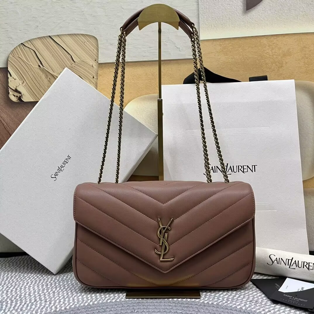 Y51 LOULOU MEDIUM IN MATELASSÉ LAMBSKIN 29x17x8cm