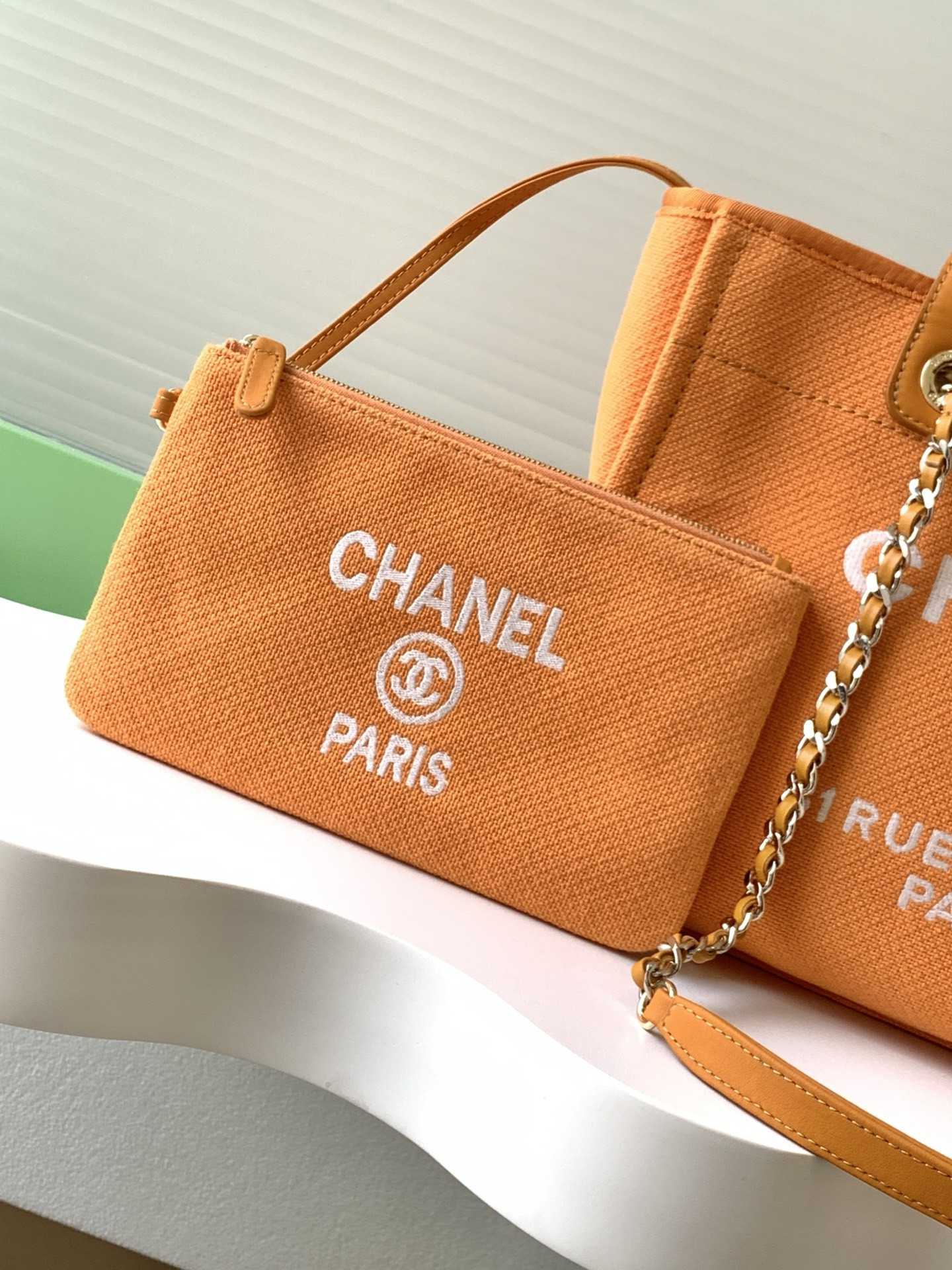 Ch**el deauville tote shopping bag 33x22x13cm