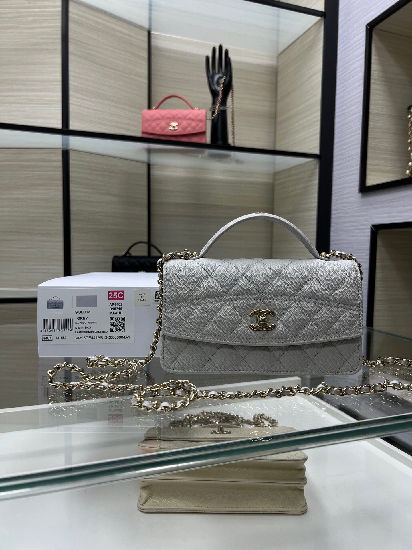 Ch**el mini coco handle bag ap4402 19x11x6cm