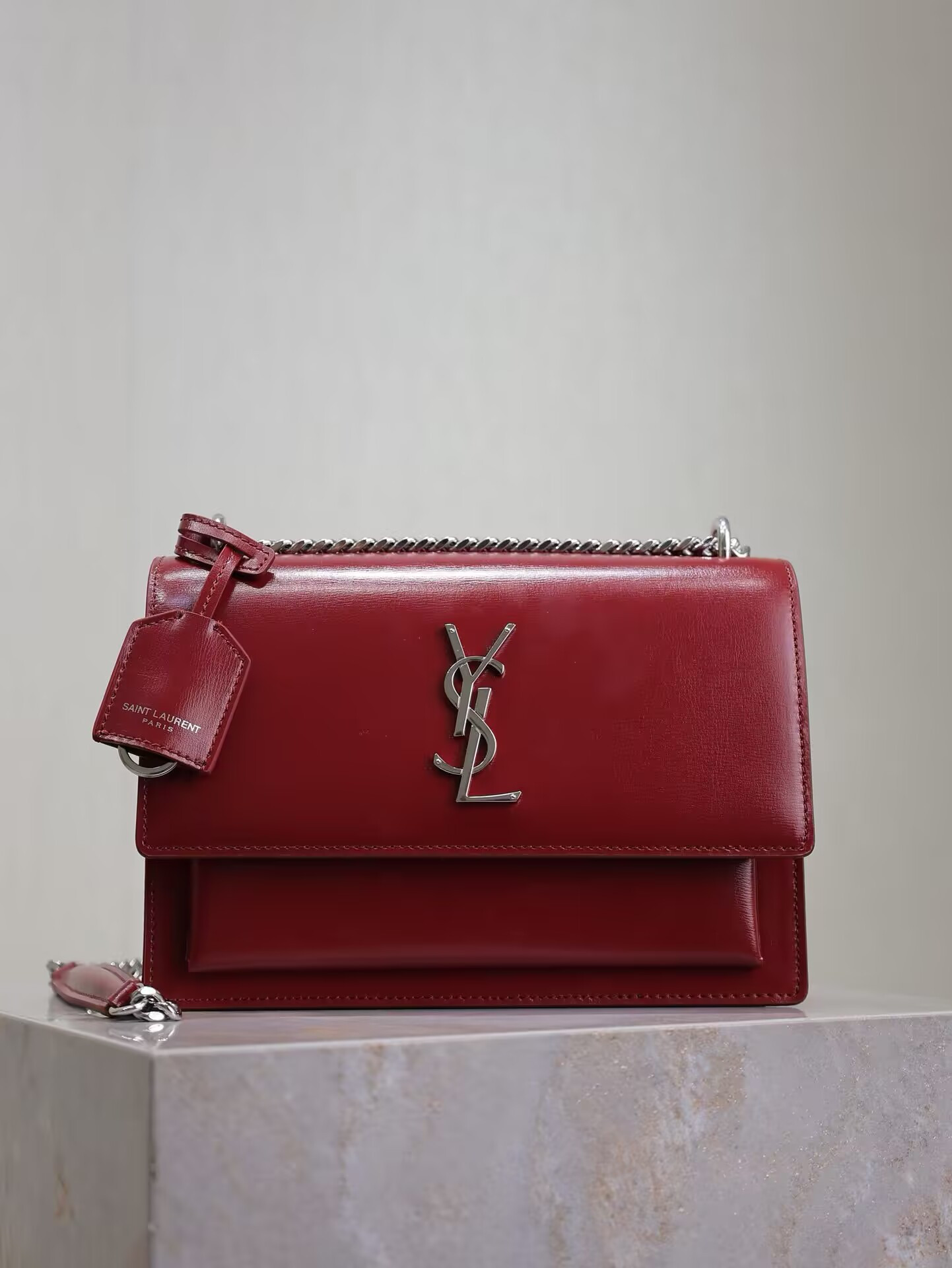 Y51 SUNSET MEDIUM IN SMOOTH LEATHER 20x16 x6.4cm