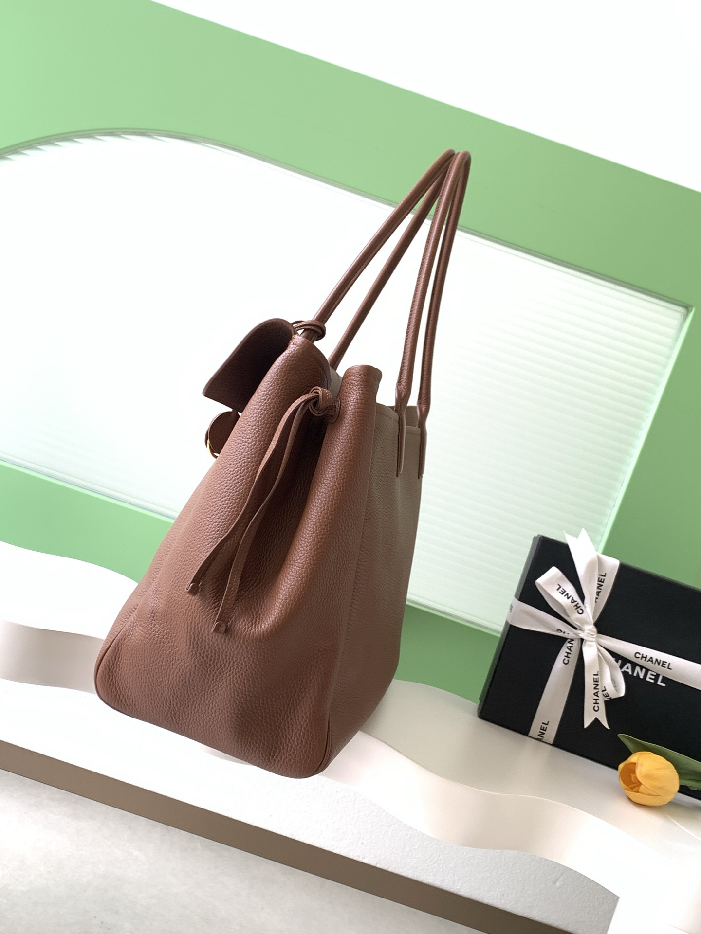 Ch**el large shopping tote as6289 33x43x17.5cm