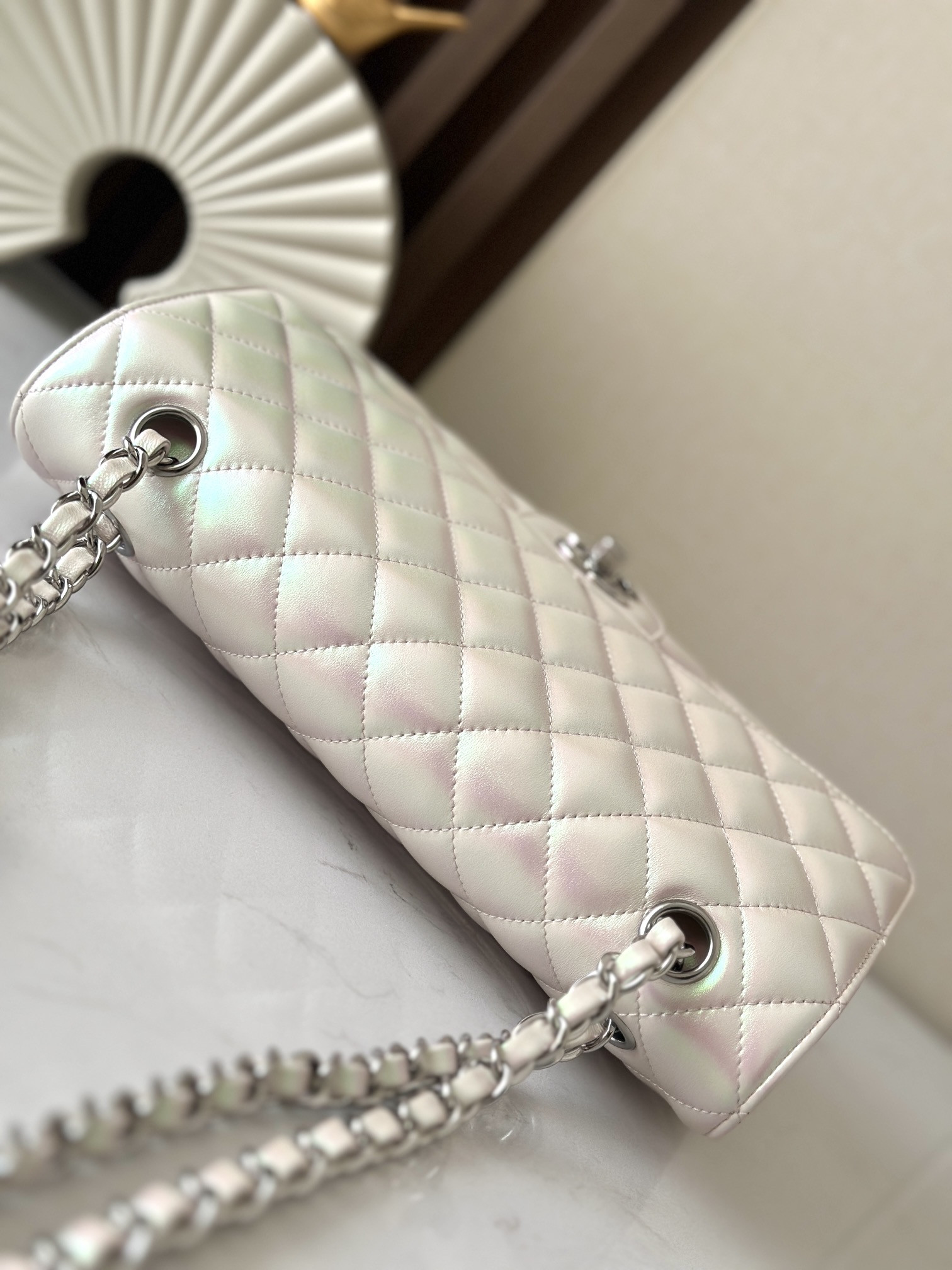 Ch**el classic flap a01112 15.5×25.5×6.5cm